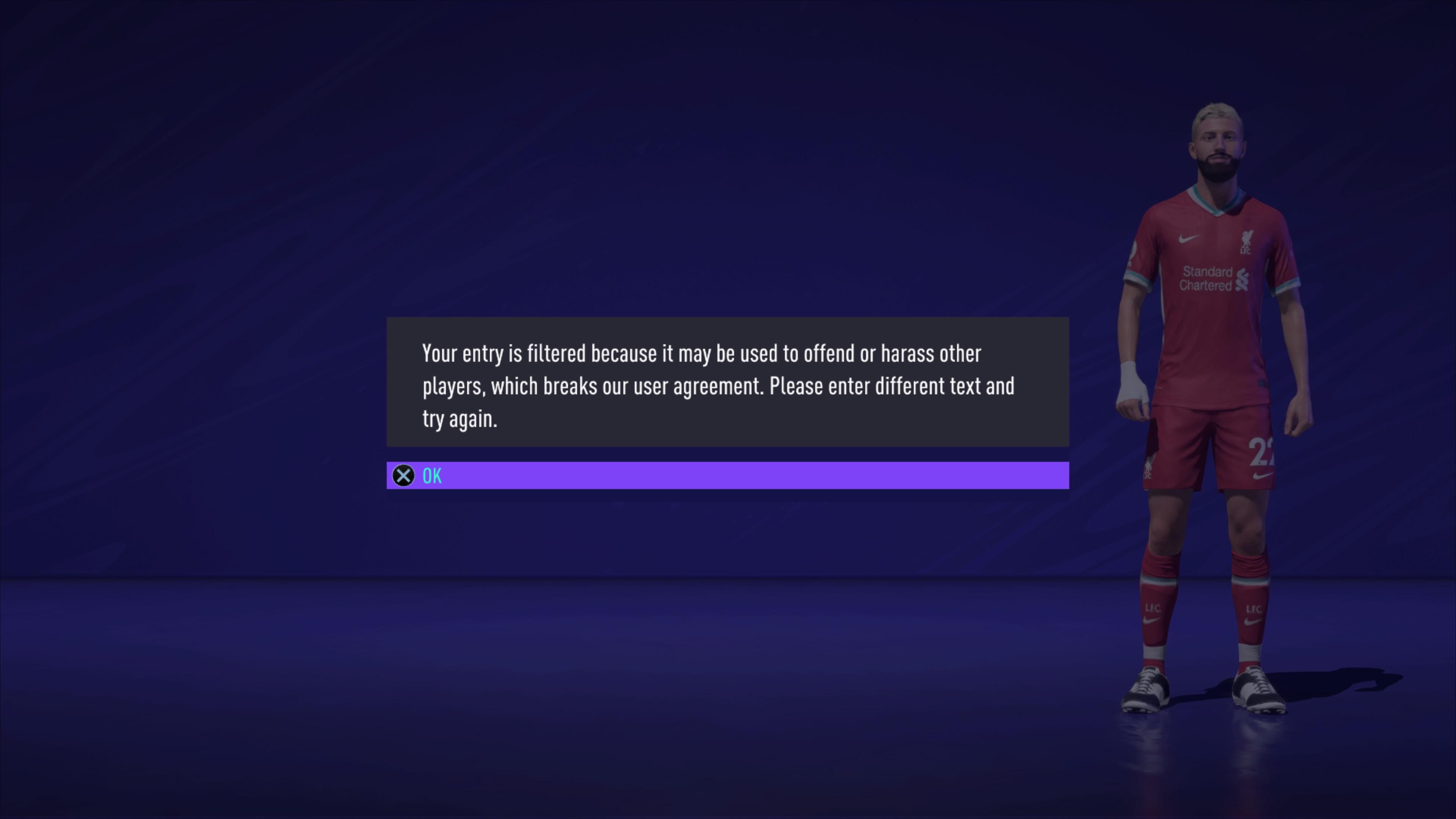 Can someone help how to fix this? I try to change my player’s name or