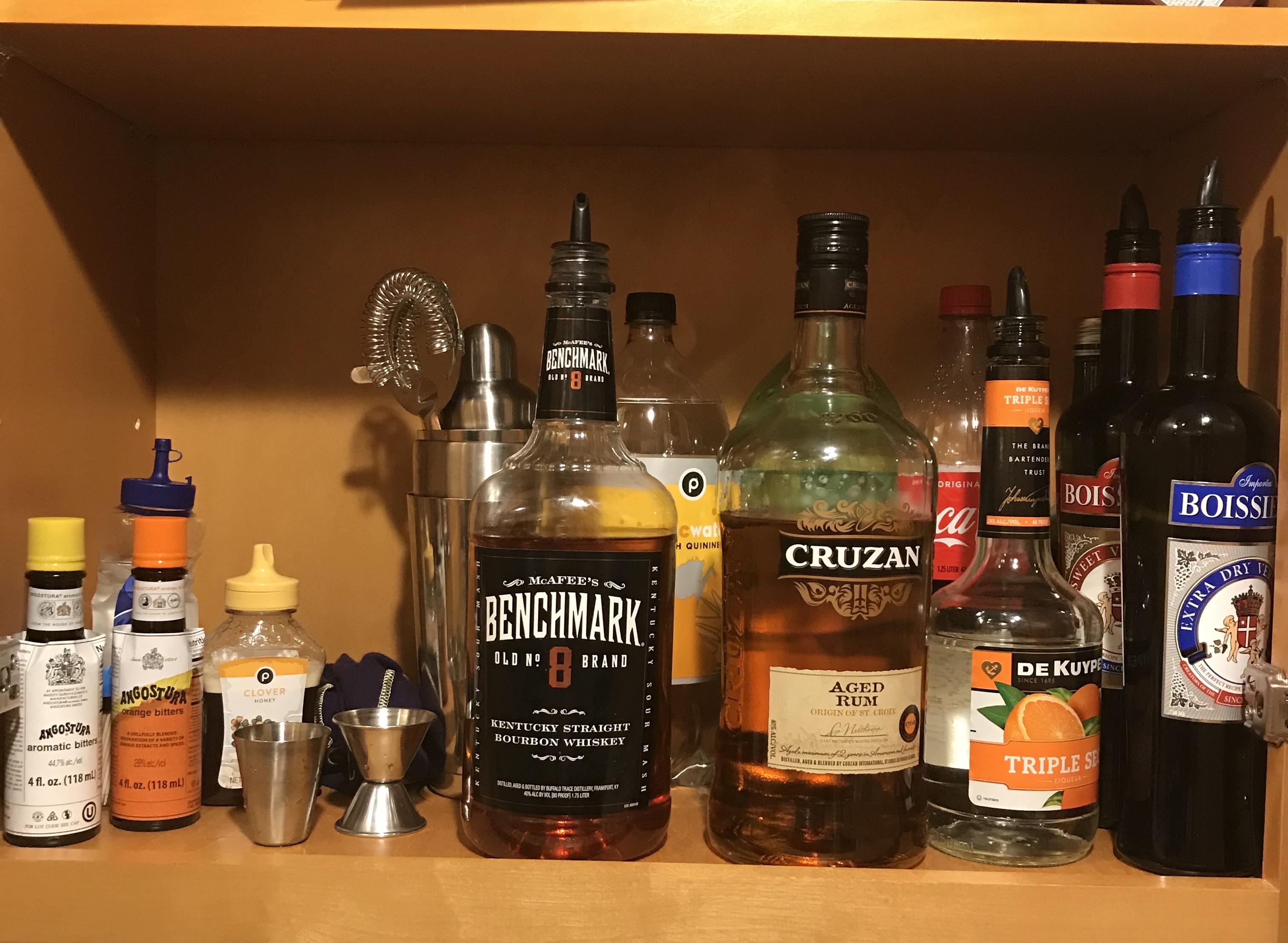 College student on a budget, slowly building my liquor Gin and