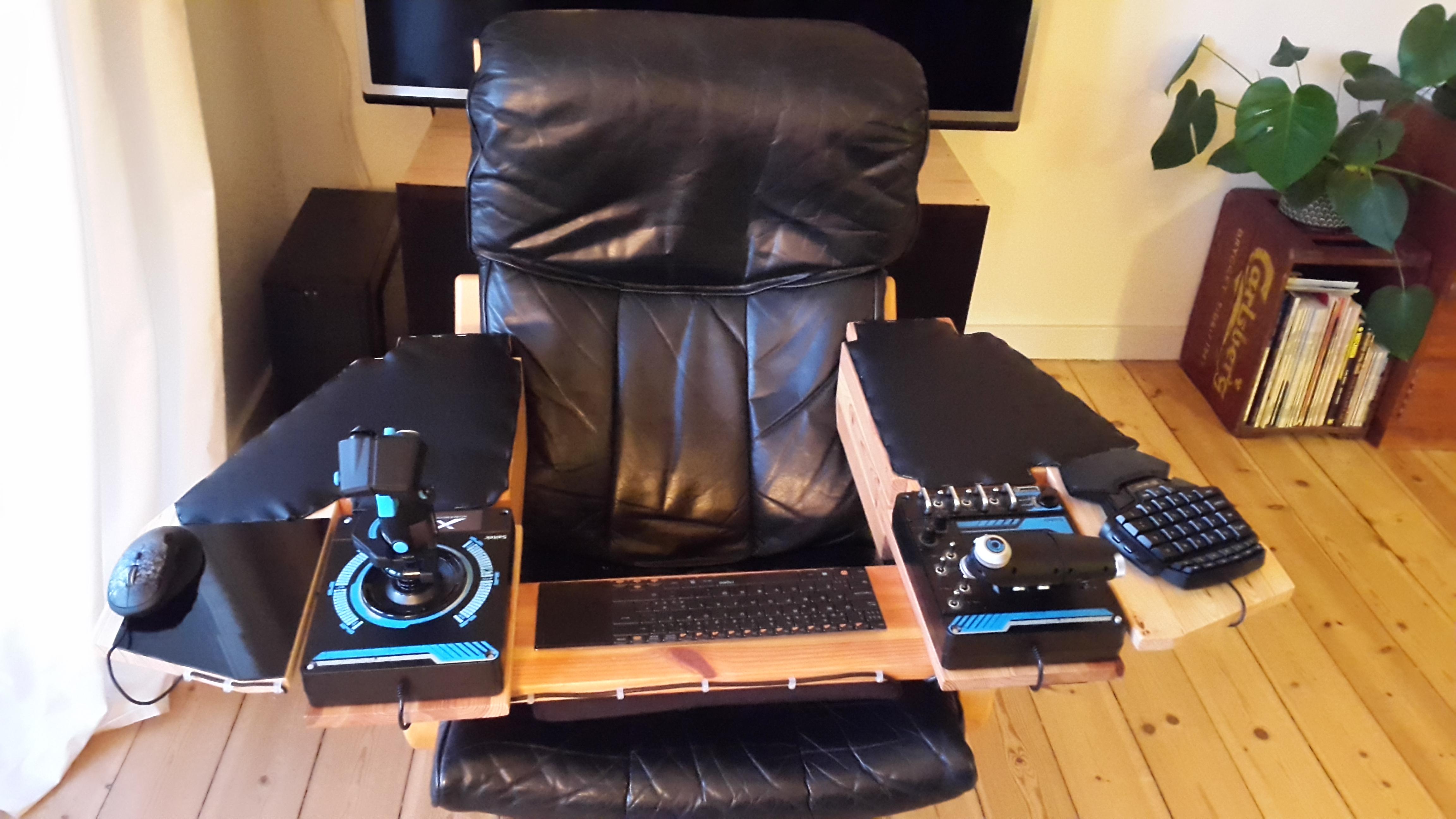 Diy Chair Hotas DIY HOTAS frame for flight simulator Flight