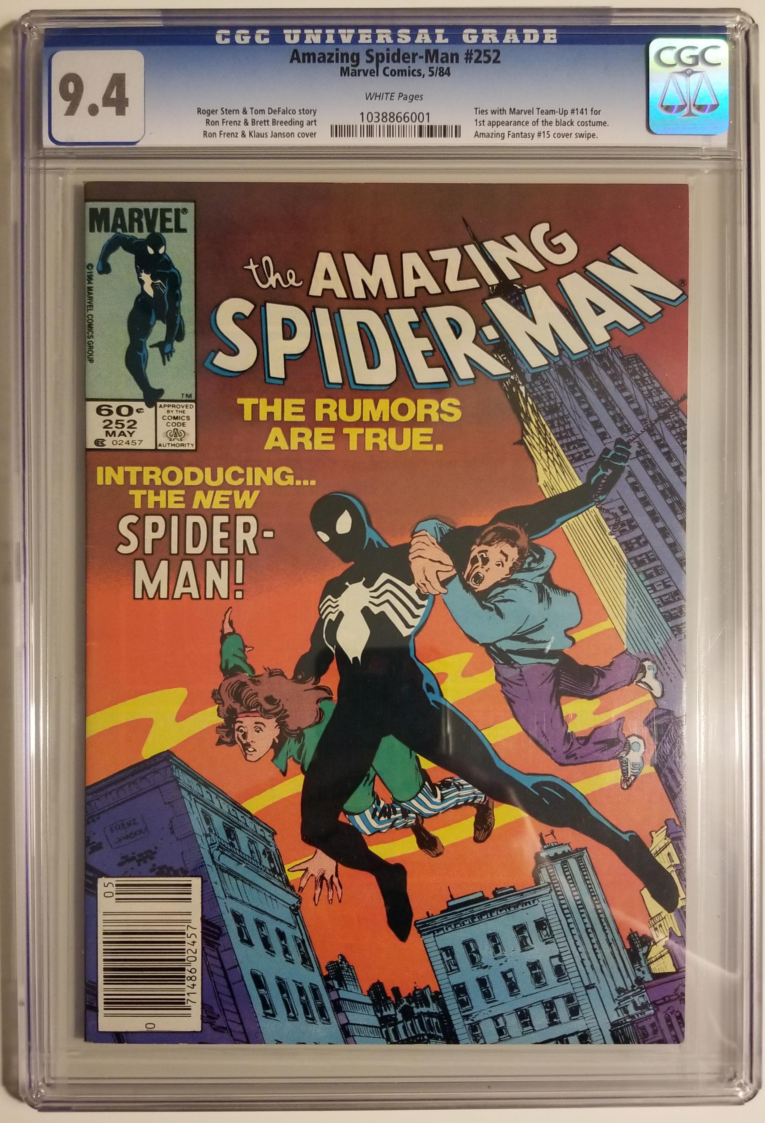The Amazing SpiderMan 252 / 1st ap. of black suit