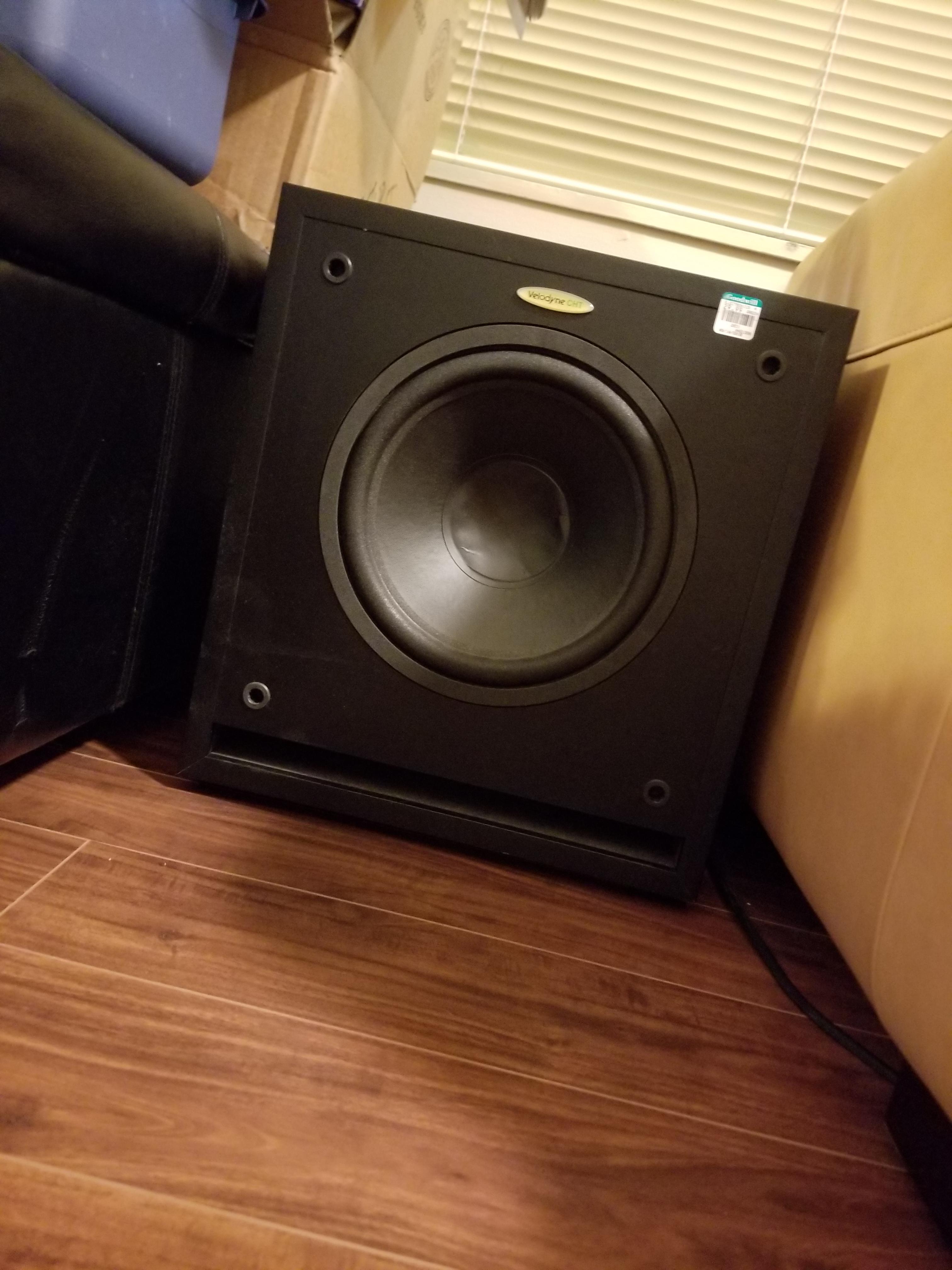Goodwill Find - Velodyne CHT-10 for $30 : r/hometheater