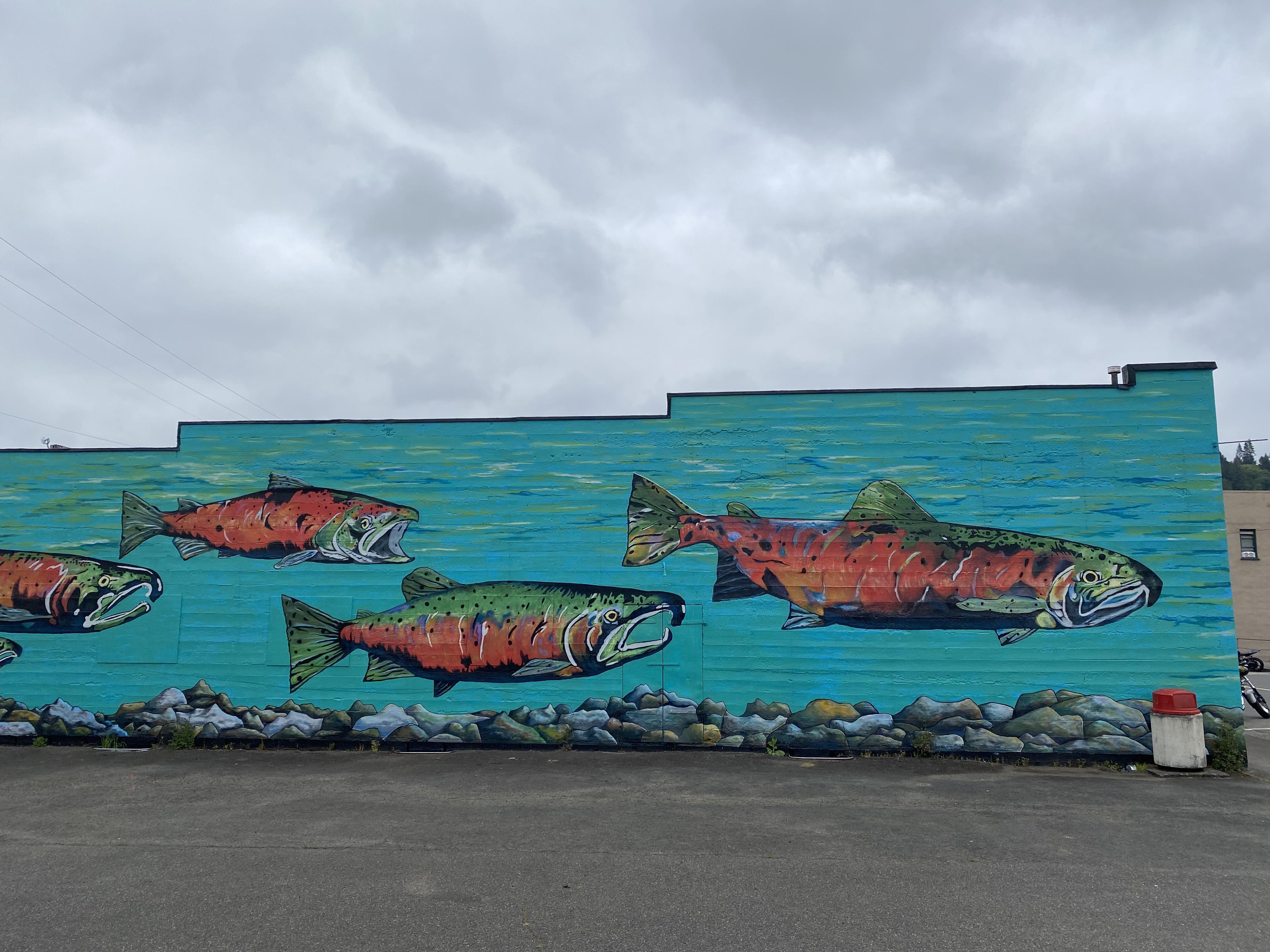 Mural in Clatskanie, OR r/PacificNorthwest