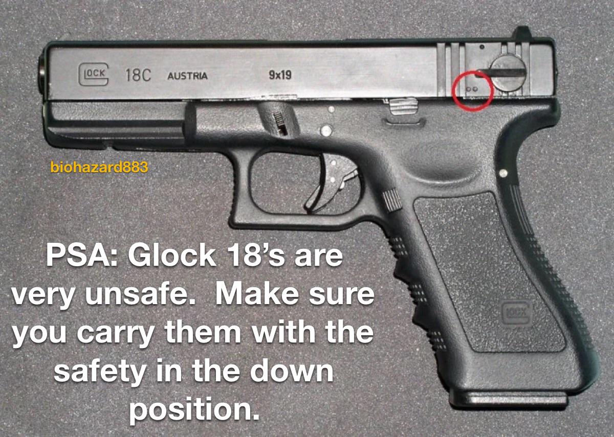 If you own a Glock 18, contact me. I will help you dispose of your