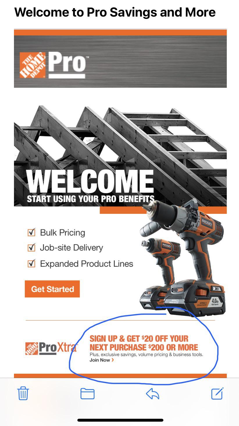 Did anyone else sign up for Pro Xtra to get 20 off a 200 purchase? I