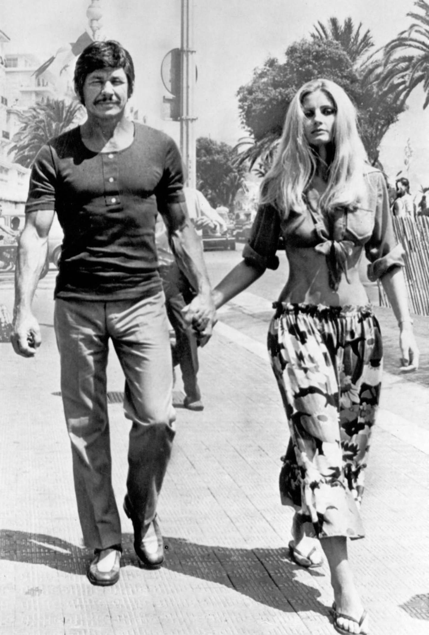 Charles Bronson and Jill Ireland, 1971. OldSchoolCool