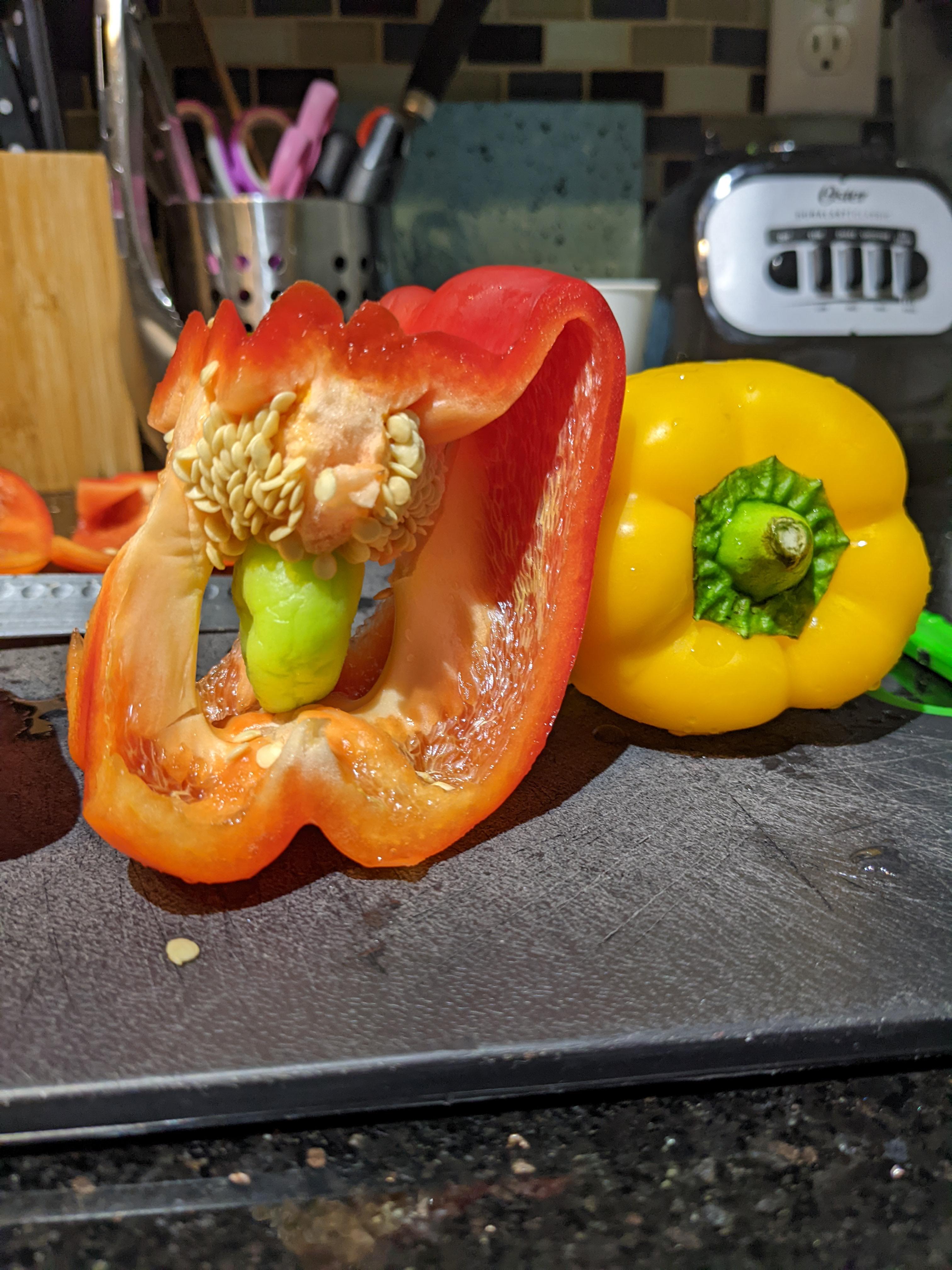 My bell pepper was pregnant mildlyinteresting