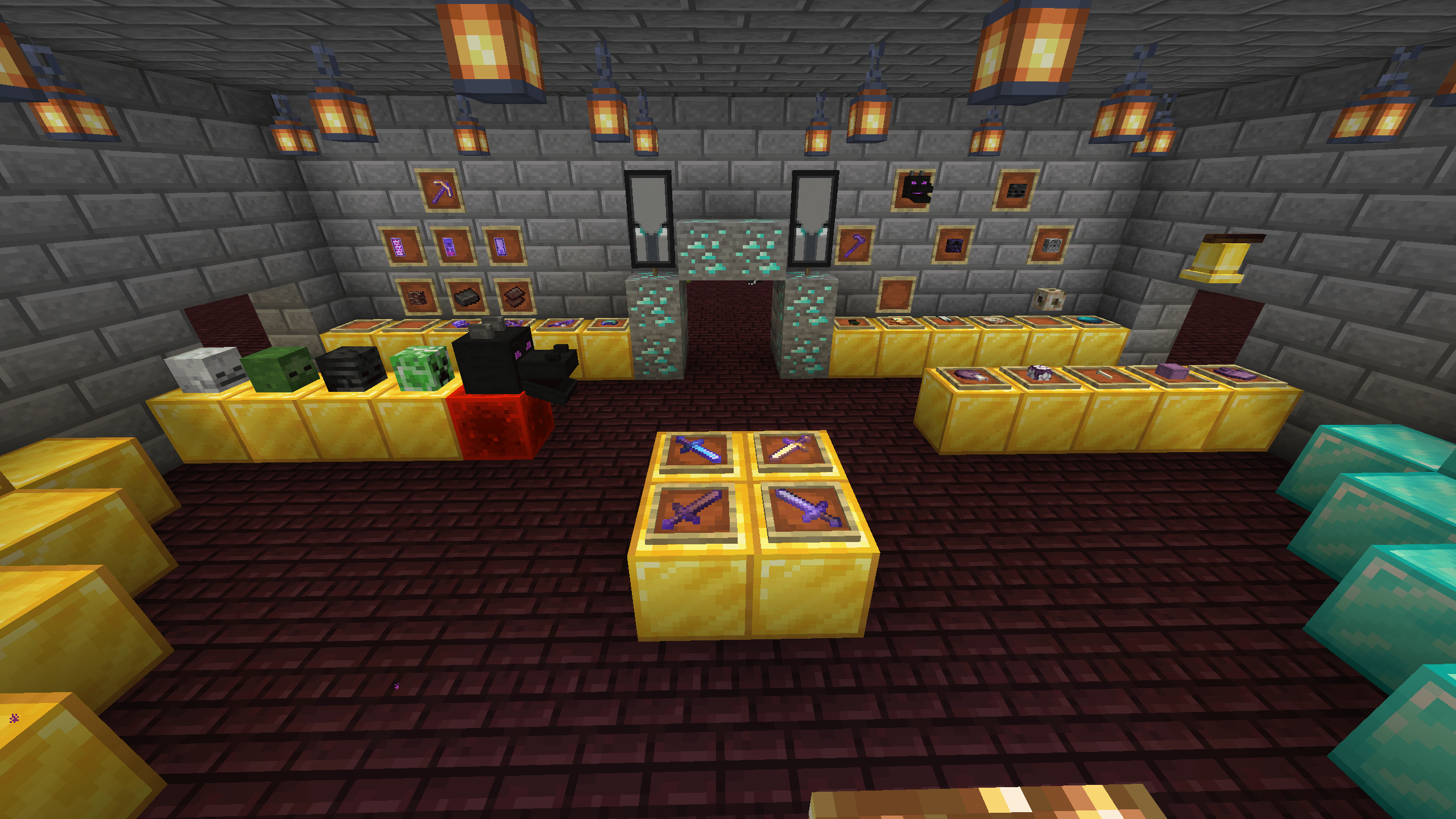 (Survival) a small cosy treasure/trophy room in my main world castle