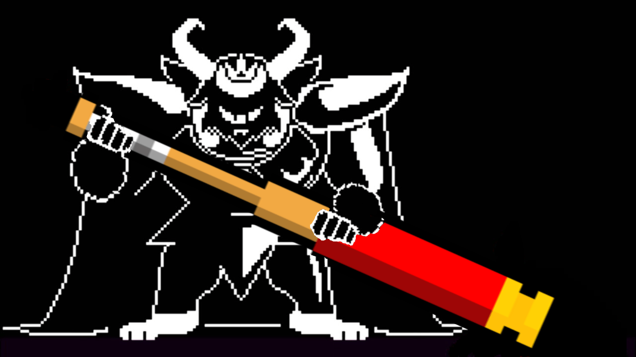 The King of monsters, with the ultimate weapon. r/Undertale