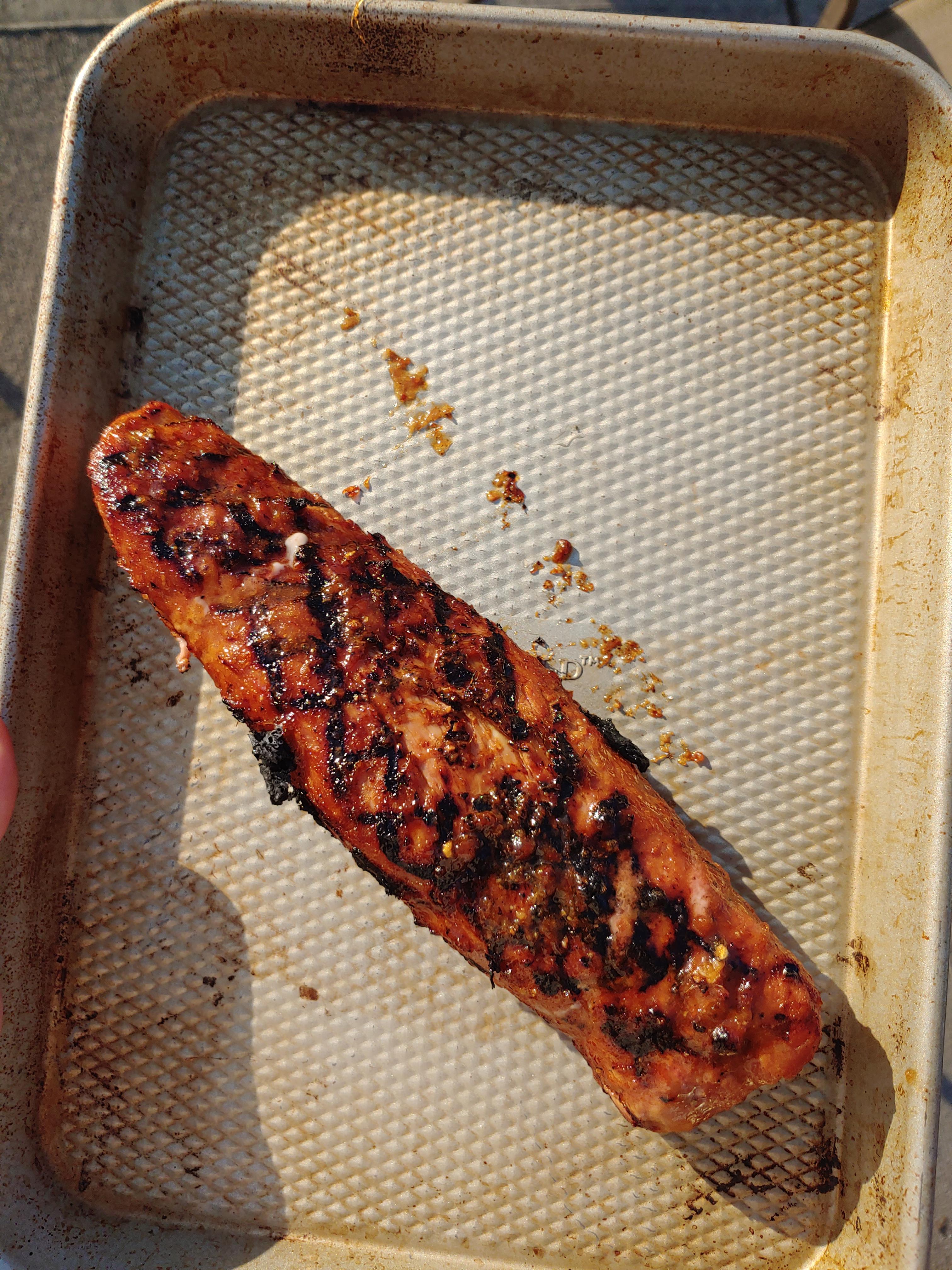 Pork Tenderloin over charcoal r/grilling