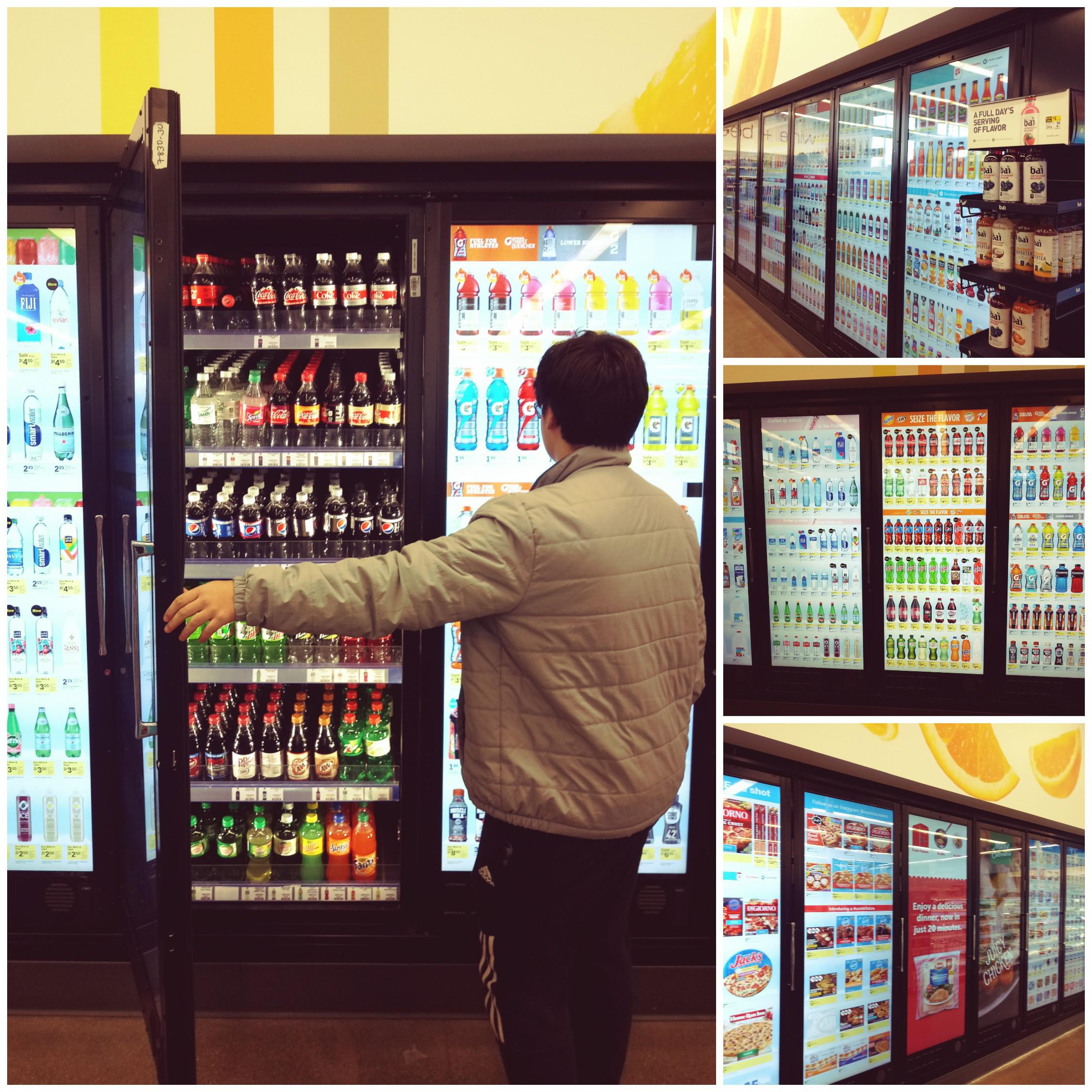 Have u guys seen the new fridges at Walgreens? Screens for doors with