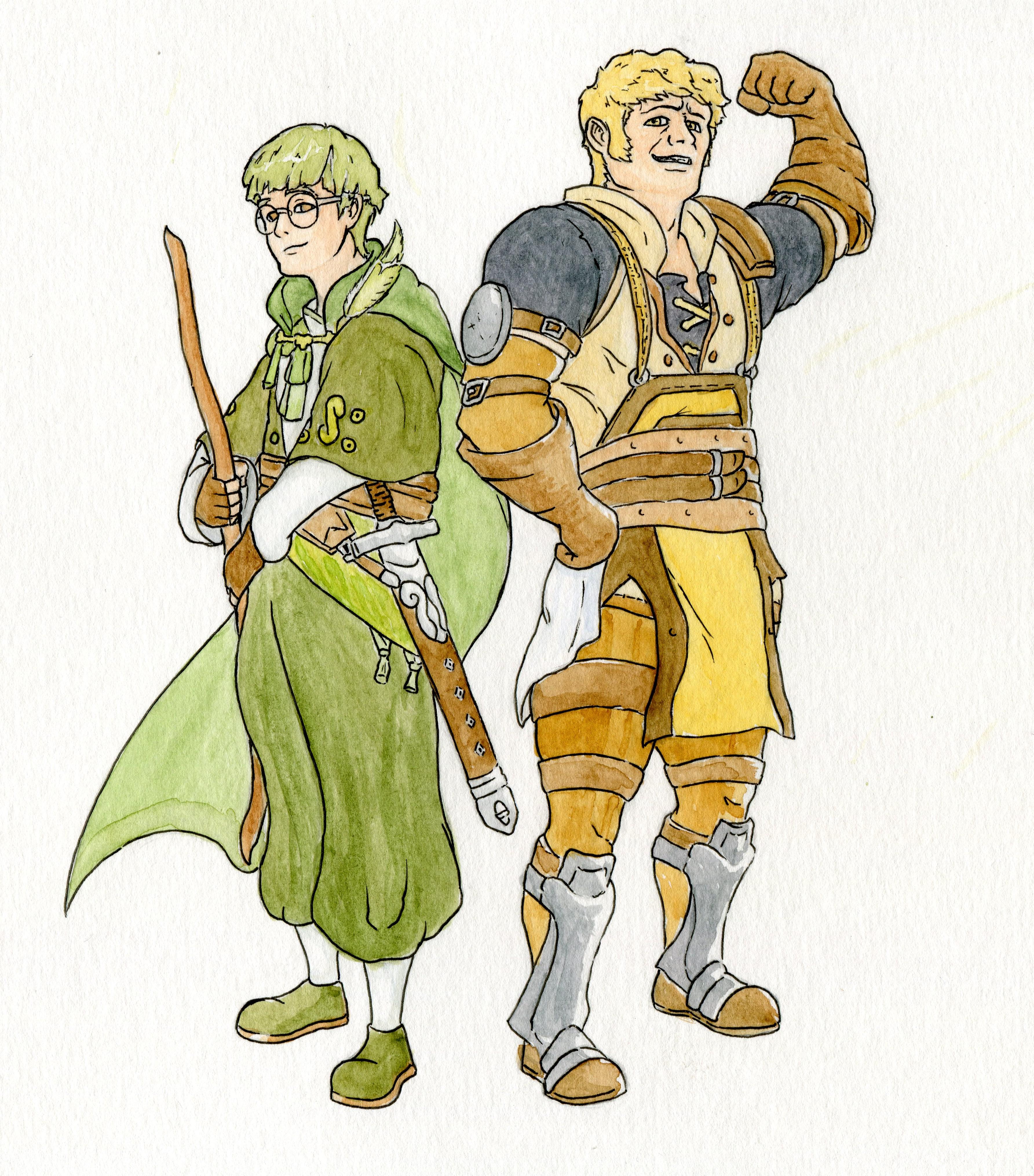Let me paint you a picture! Ignatz + Raphael r/fireemblem
