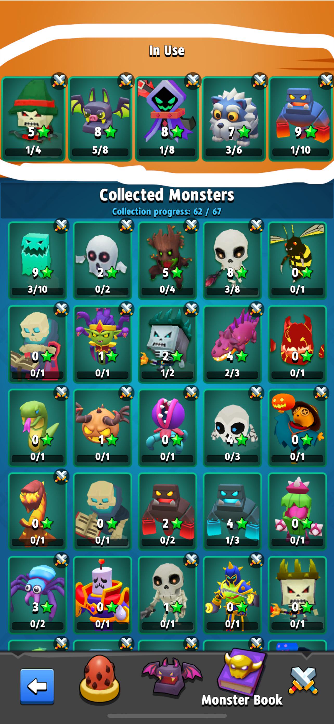 Is the monster stats only for monster arena? Or it includes normal and