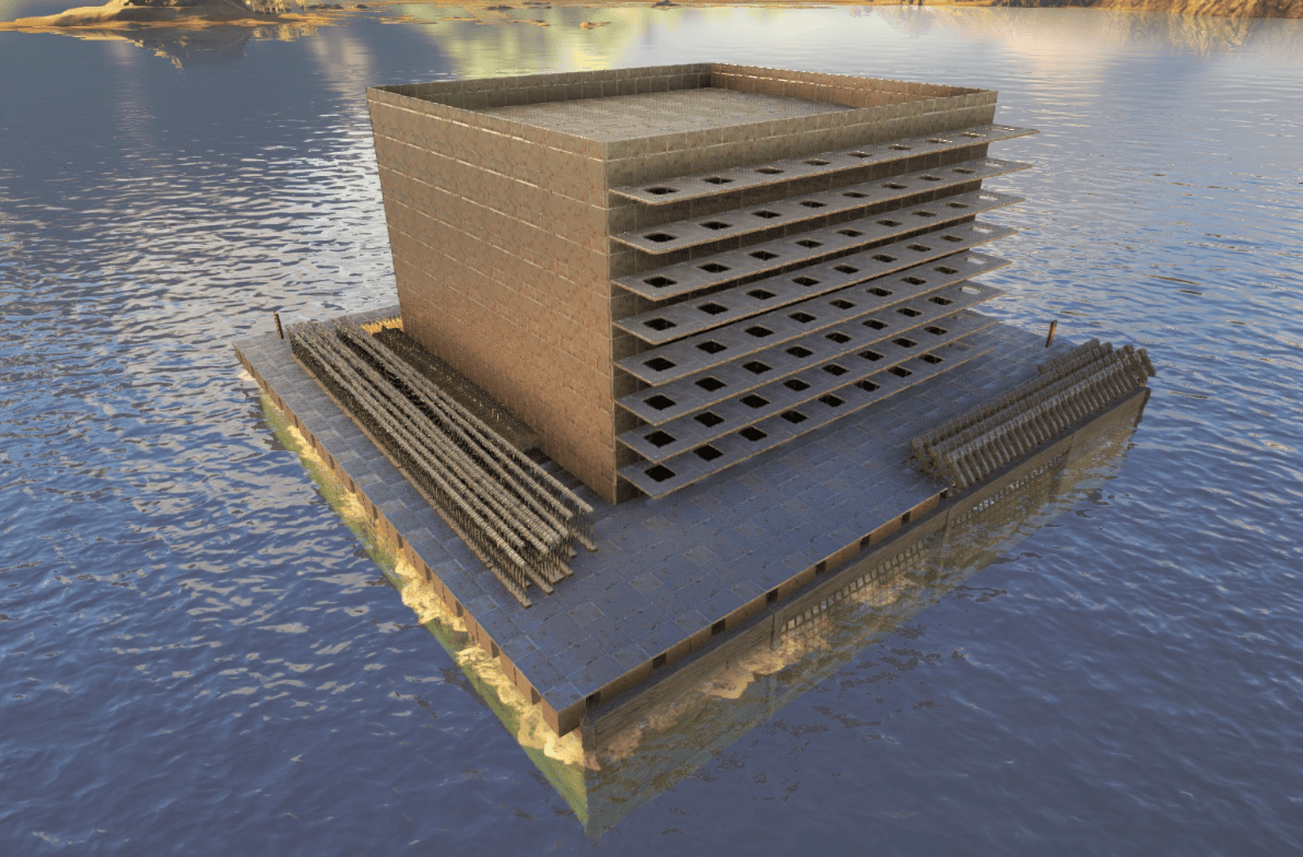 I wanted to test the structure limit for the new ocean platforms. After placing 3,520 structures