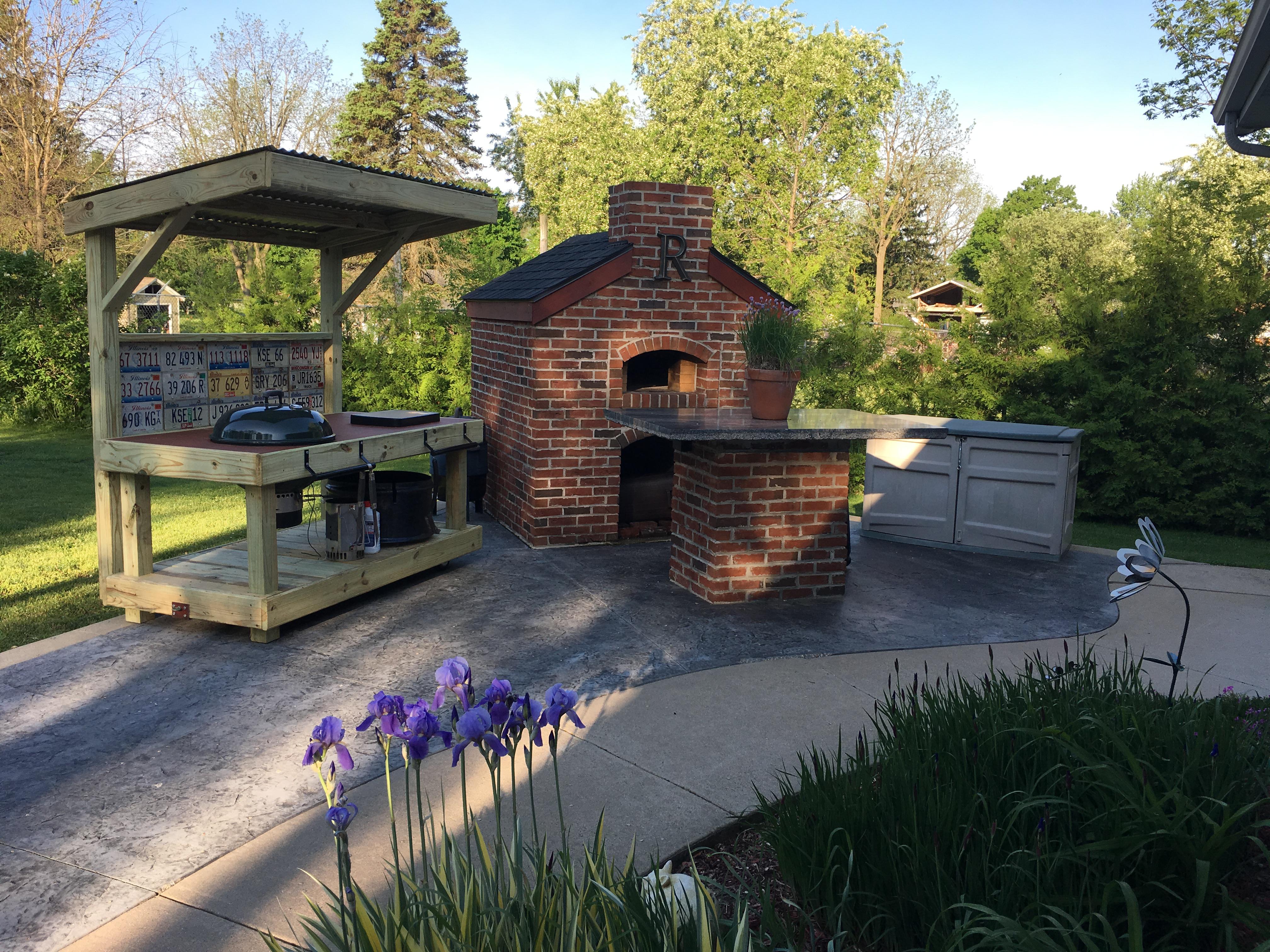 My pizza oven and grill cart. All inspired by the and built by