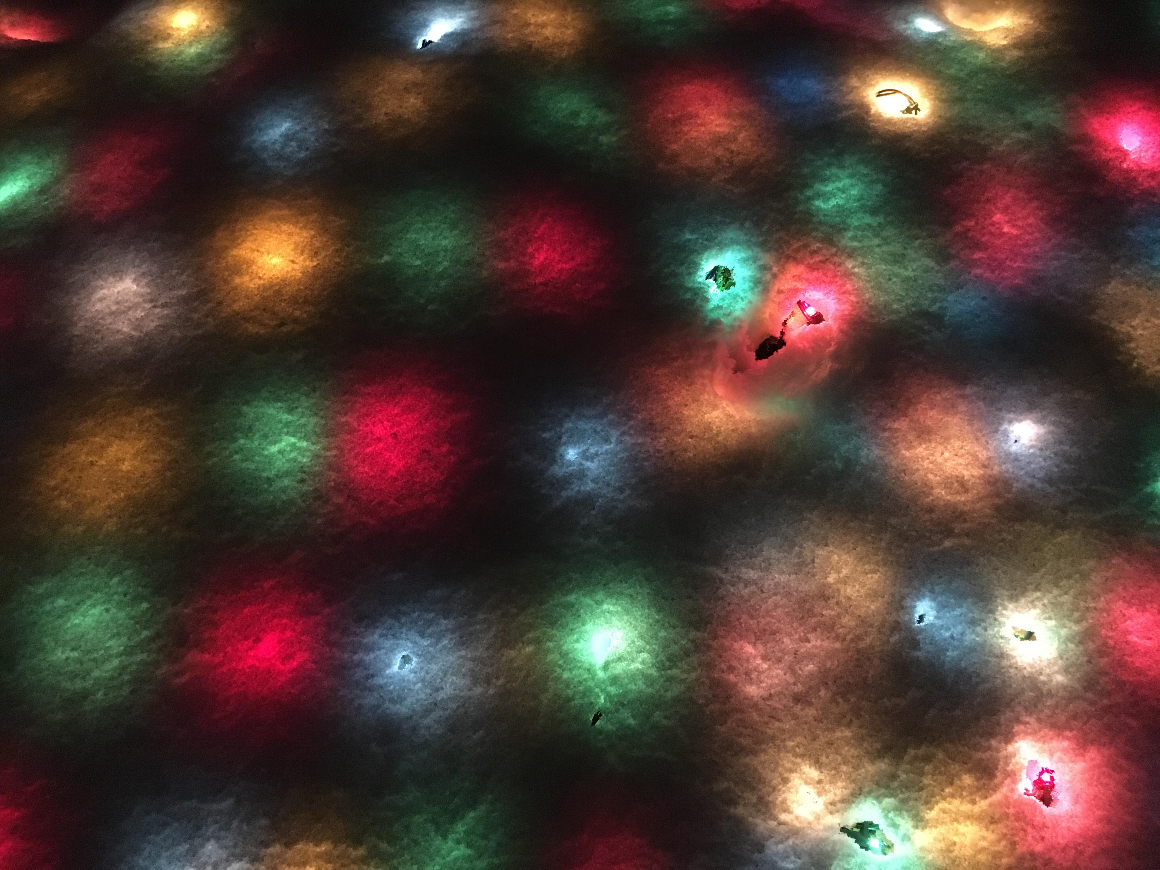 These Christmas Lights These Christmas lights under a blanket of snow mildlyinteresting