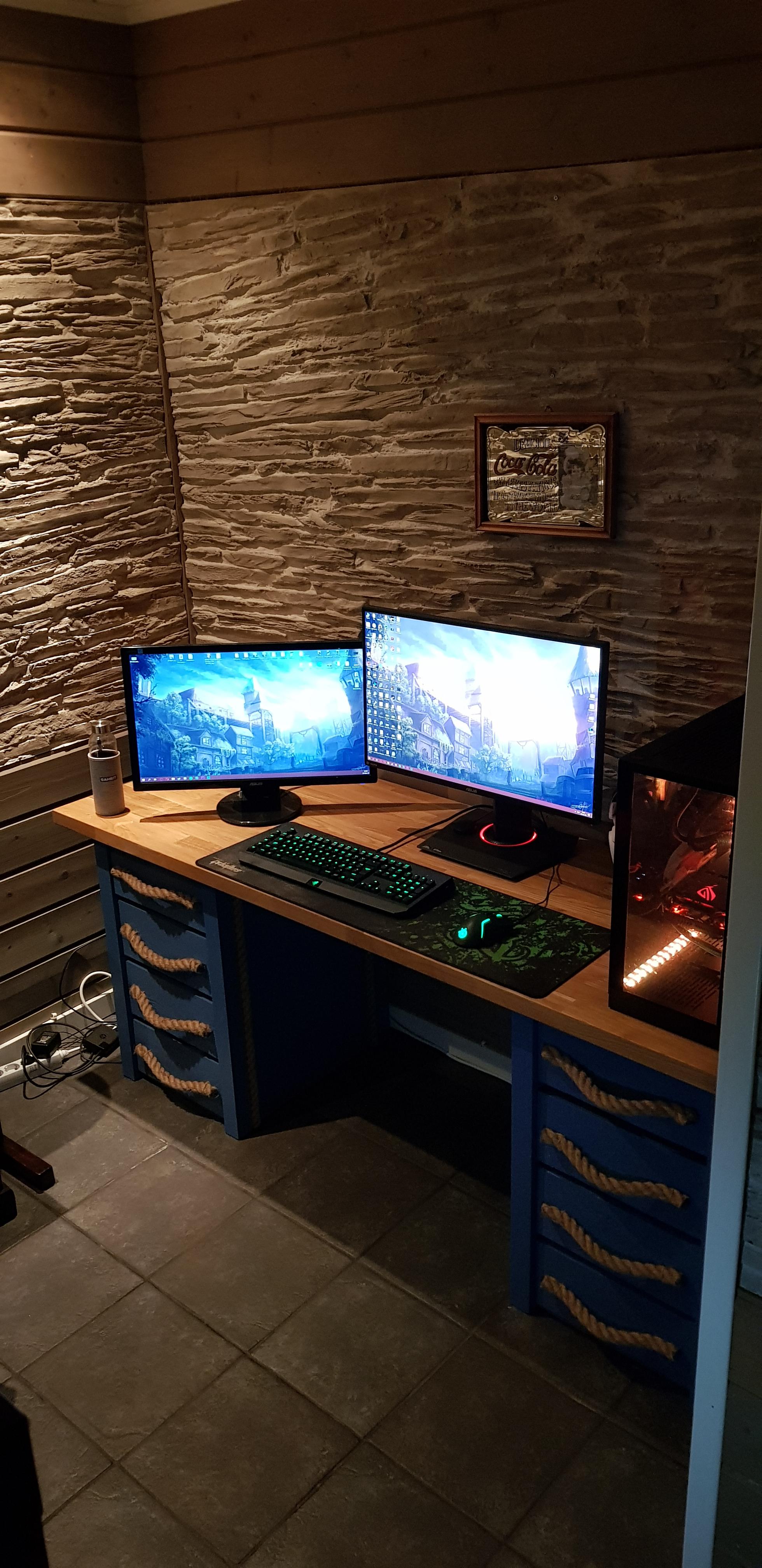 Built new desk while in quarantine r/battlestations