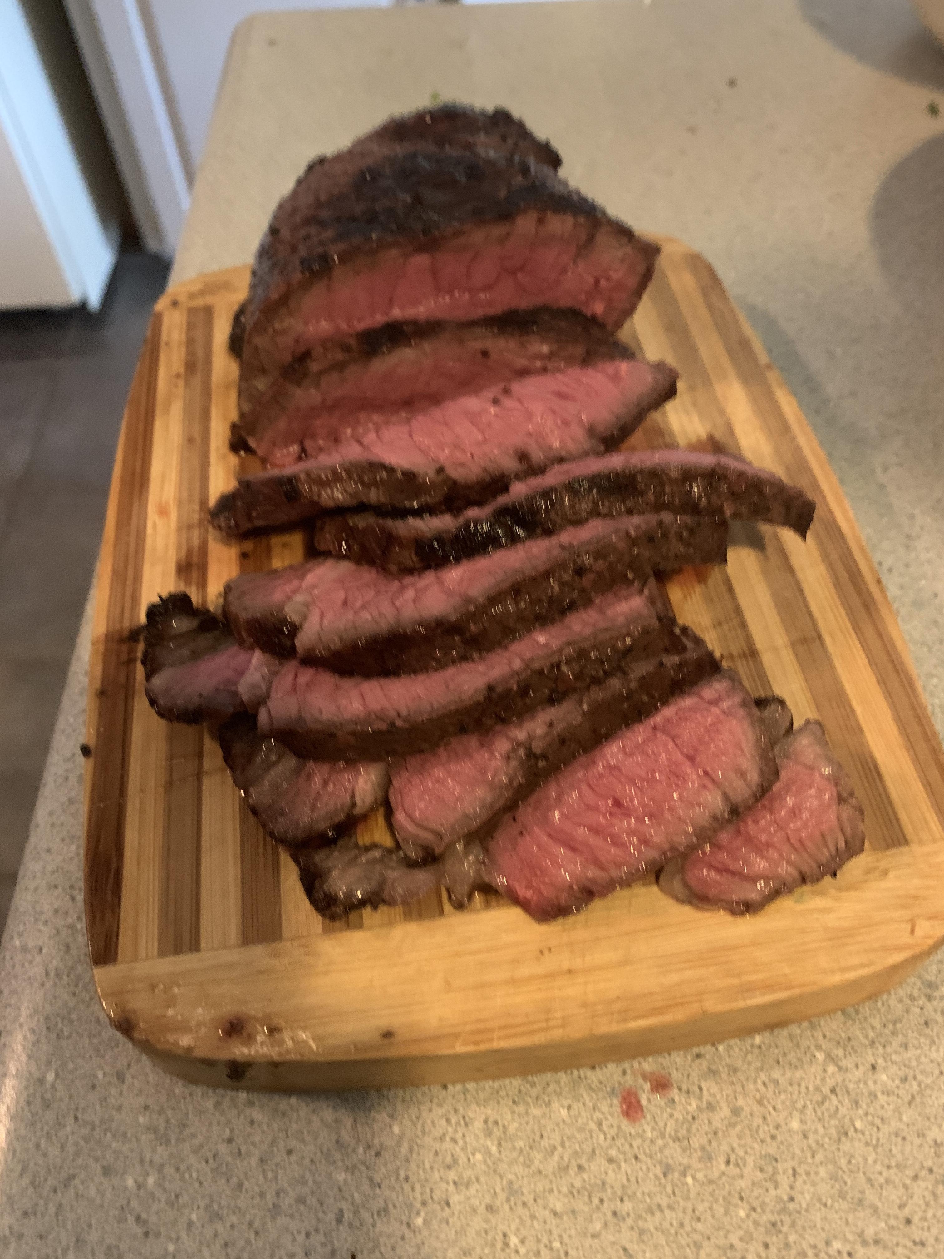 I had a small steak in the freezer that was left over from precovid