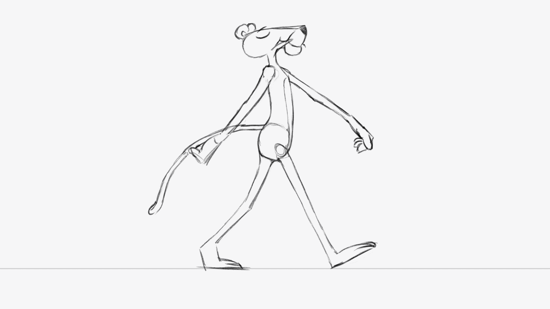 Pink Panther Walk Cycle r/animation