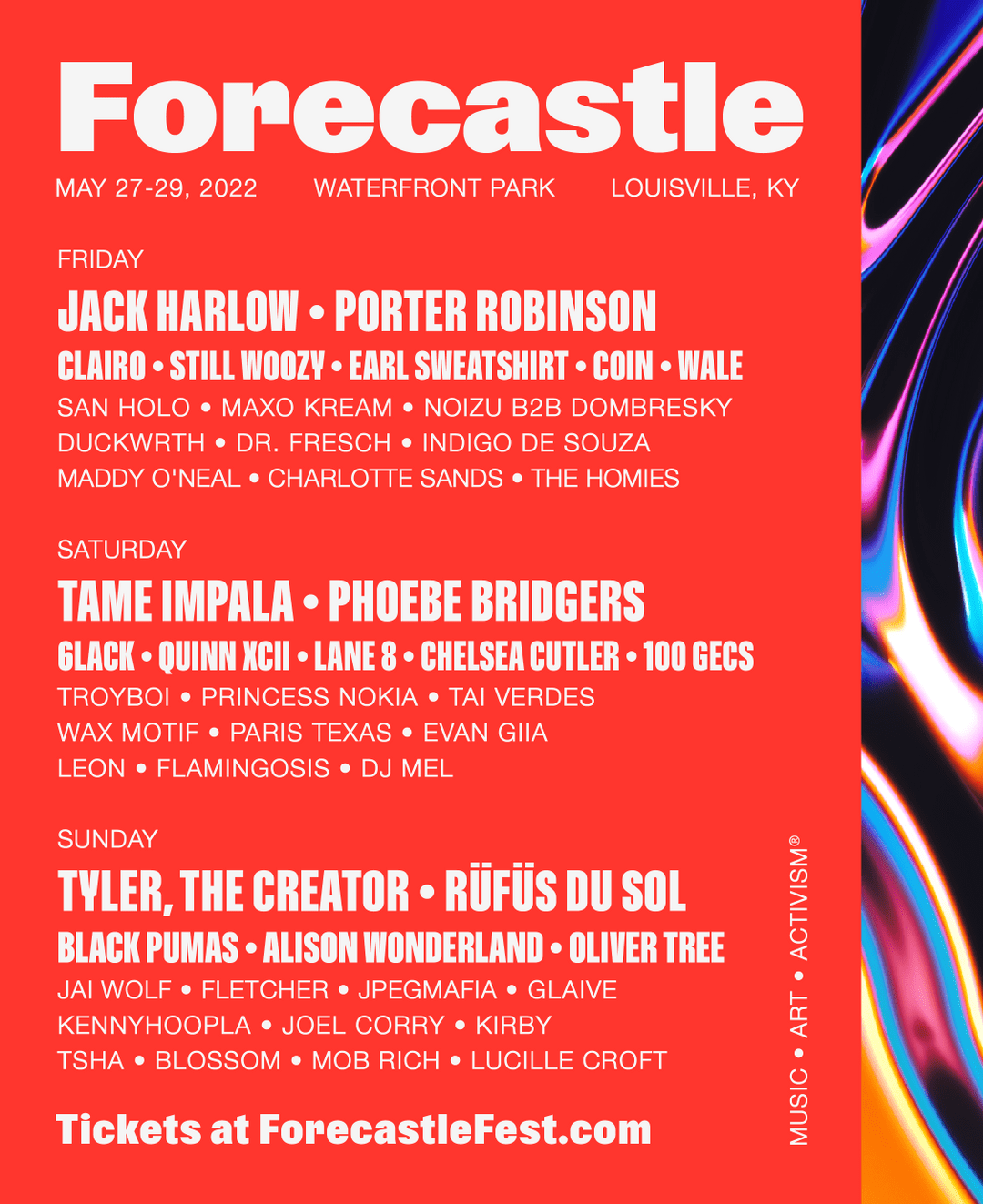Forecastle 2022 lineup OutsideLands