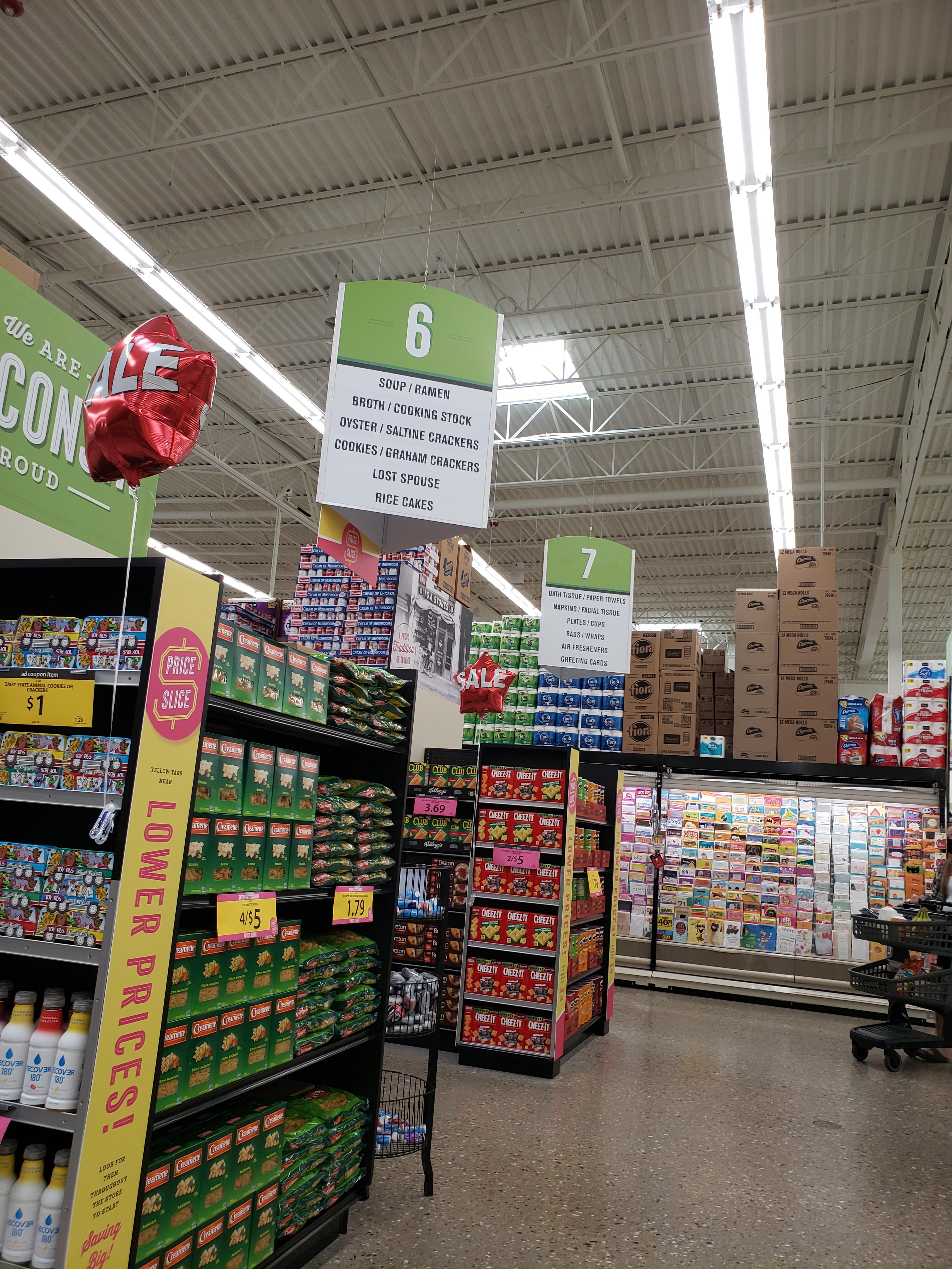 Supermarket near me has an aisle for "lost spouse" r/mildlyinteresting
