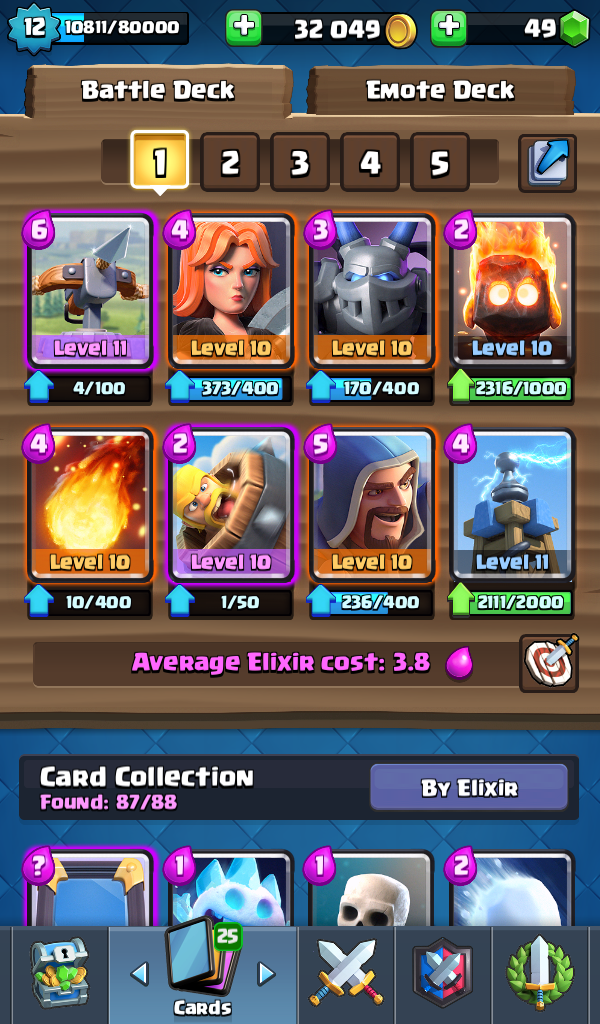 In case you wanted an Xbow Deck. And yes, this works. ClashRoyale