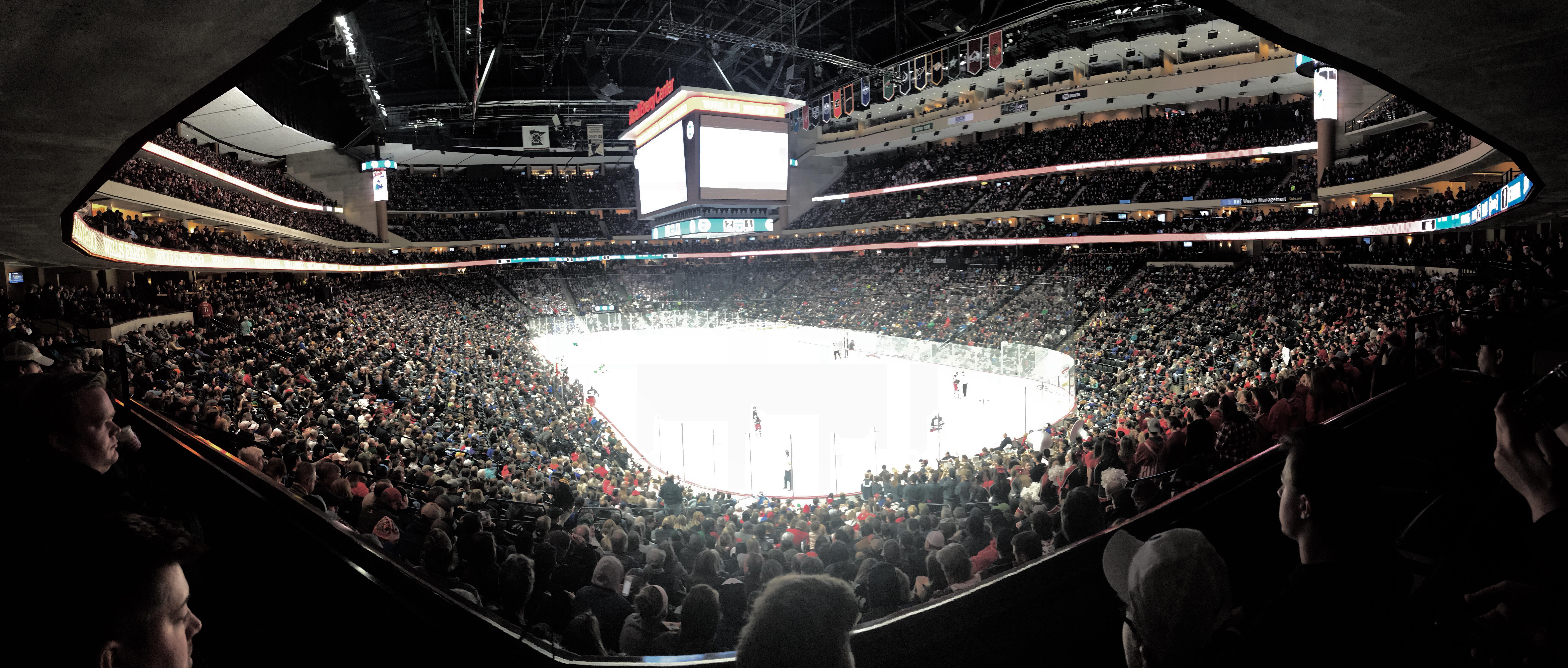 High School Hockey in Minnesota is serious business! Attendance