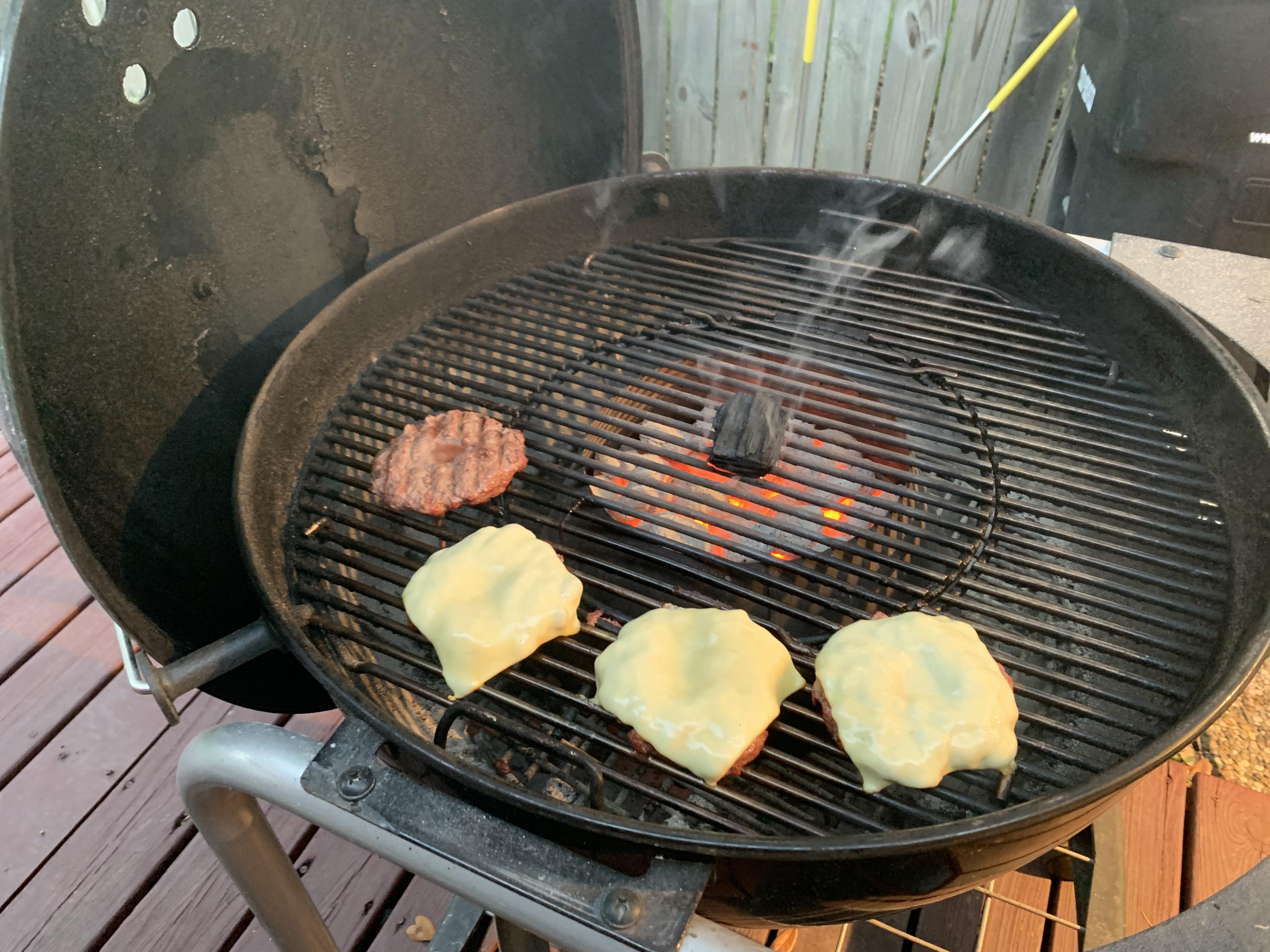 Vortex so easy it feels like cheating, Muenster burgers with a little