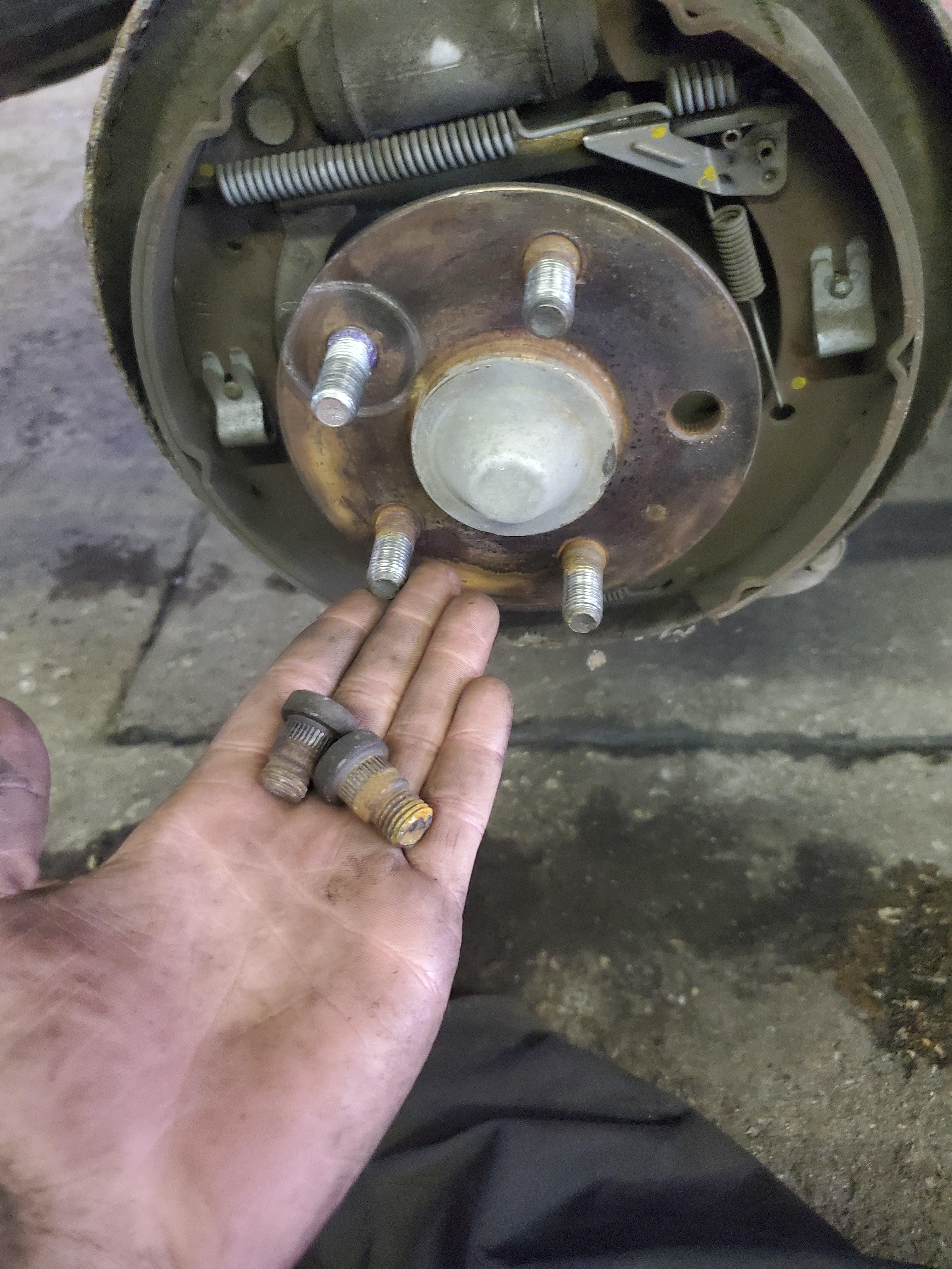 Came in for a new wheel stud. Just one. But another broke as I was