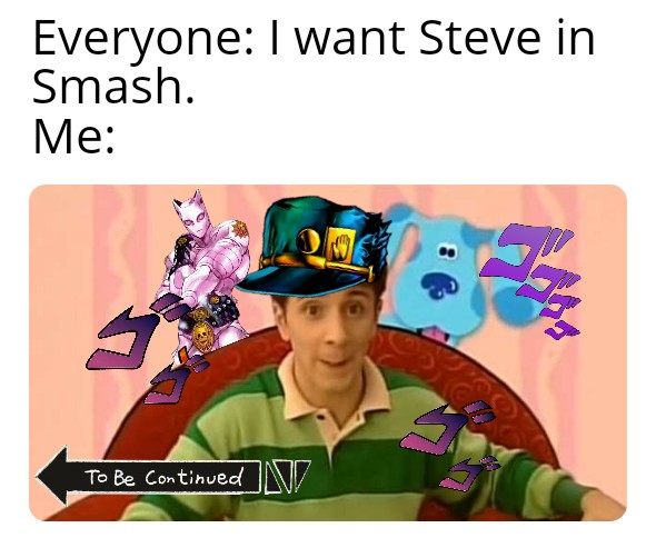 Steve and Blue Look Up the Clues SmashBrosUltimate