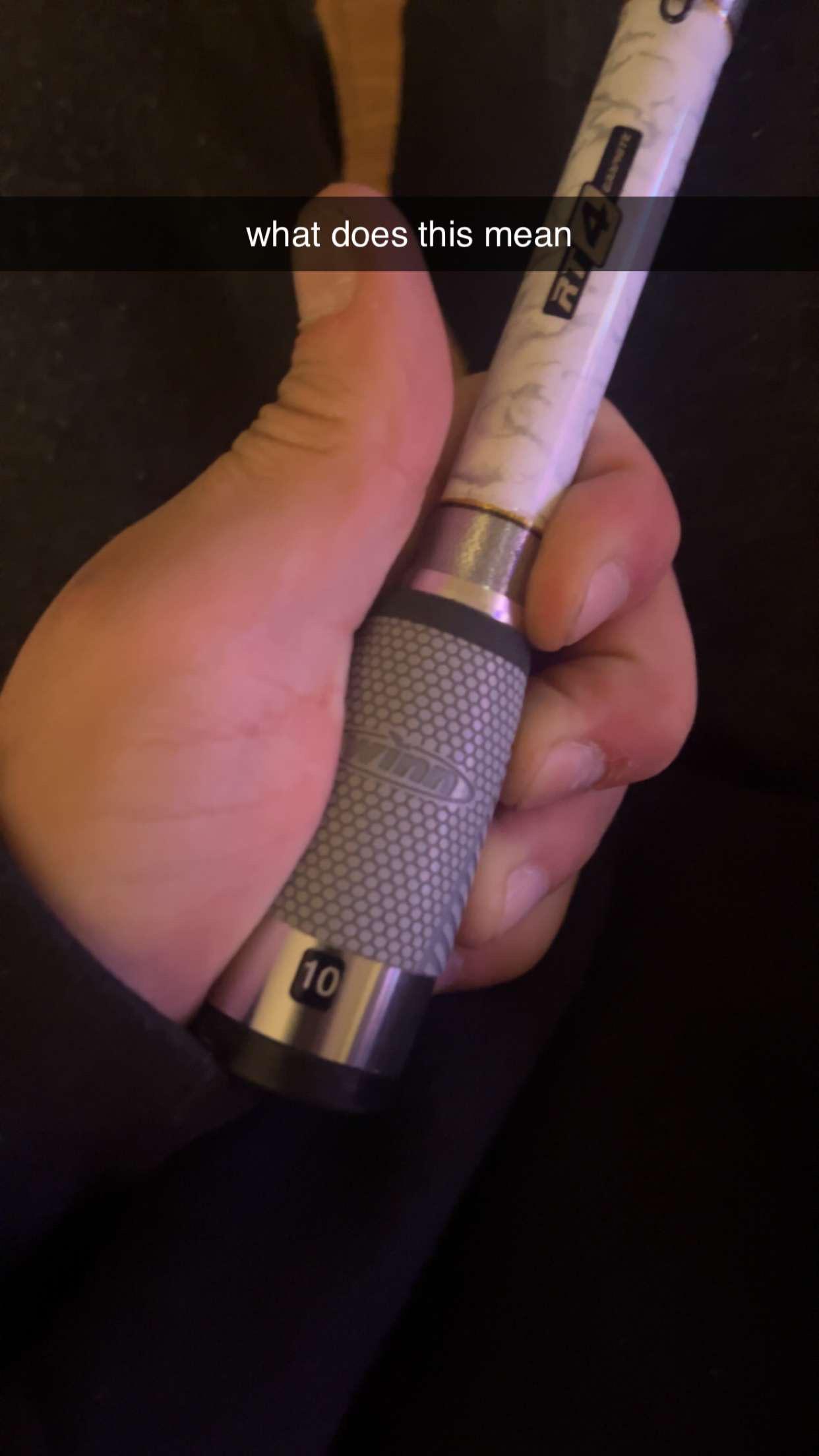 What does the 10 on the bottom of the rod mean? r/Fishing