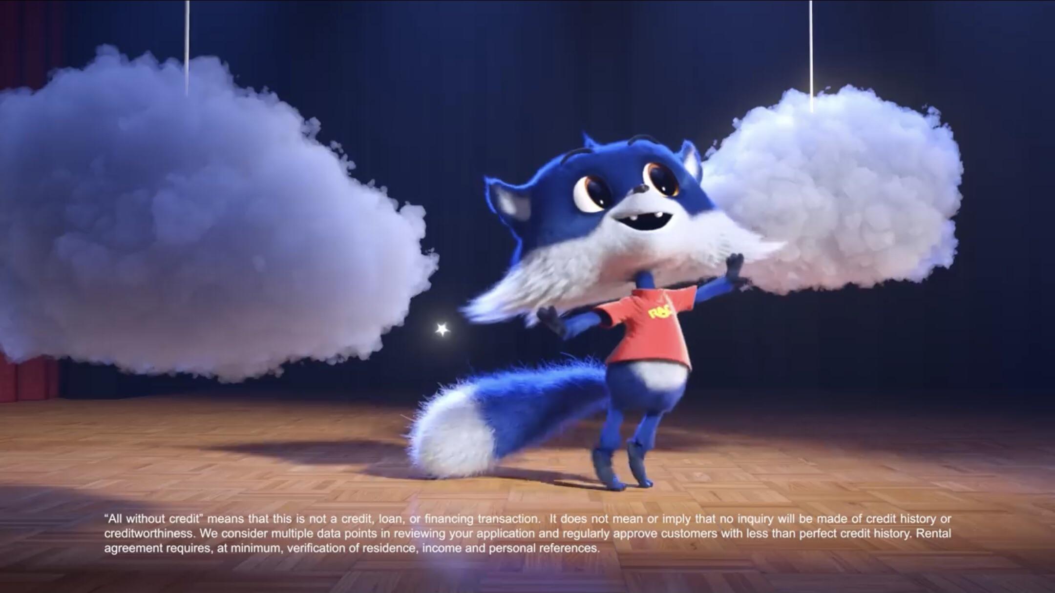 Alright. Who’s the furry artist responsible for designing the RentACenter mascot so he can