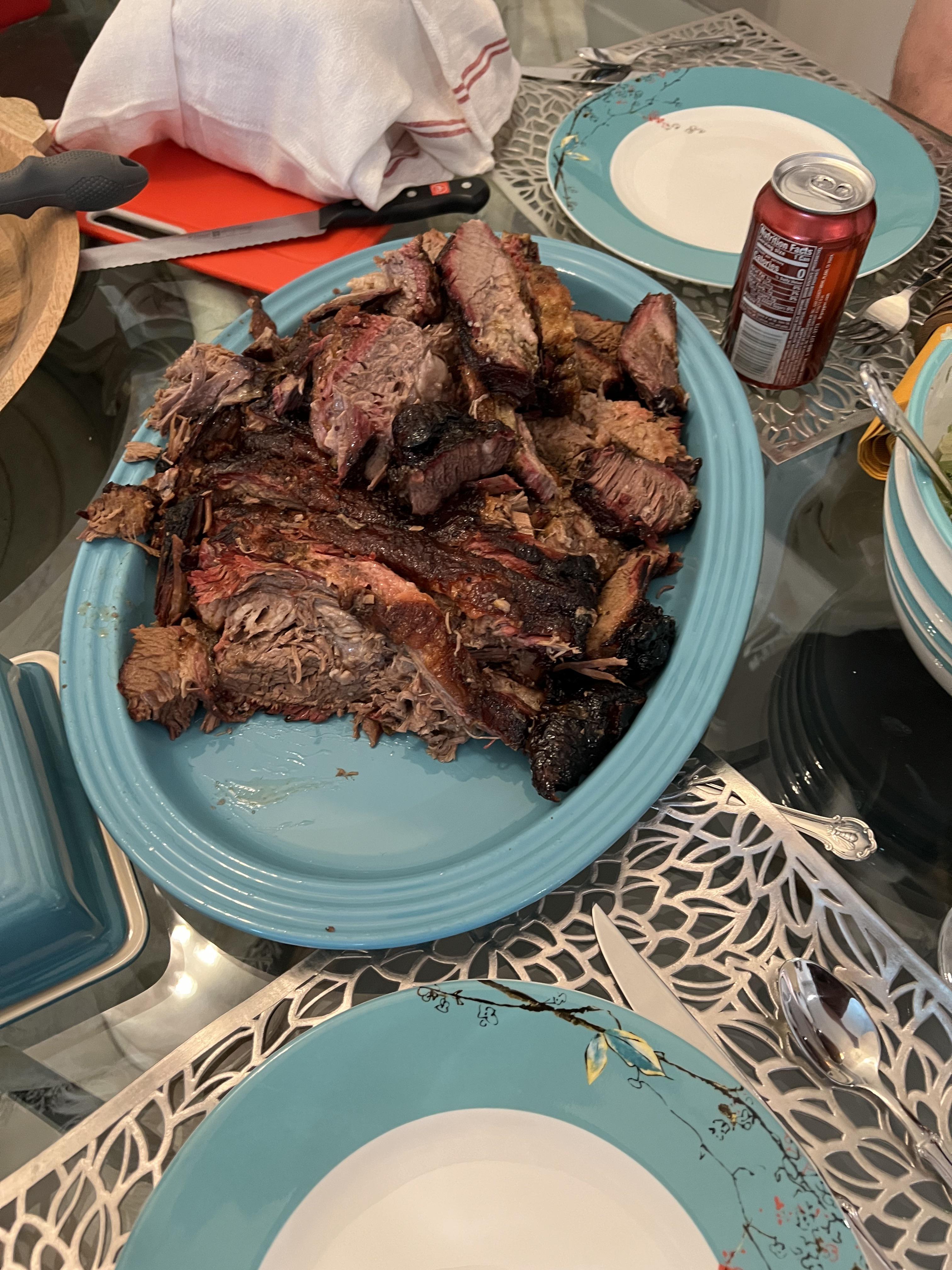 [homemade] 2nd brisket I made. I am not a chef and just cook for fun