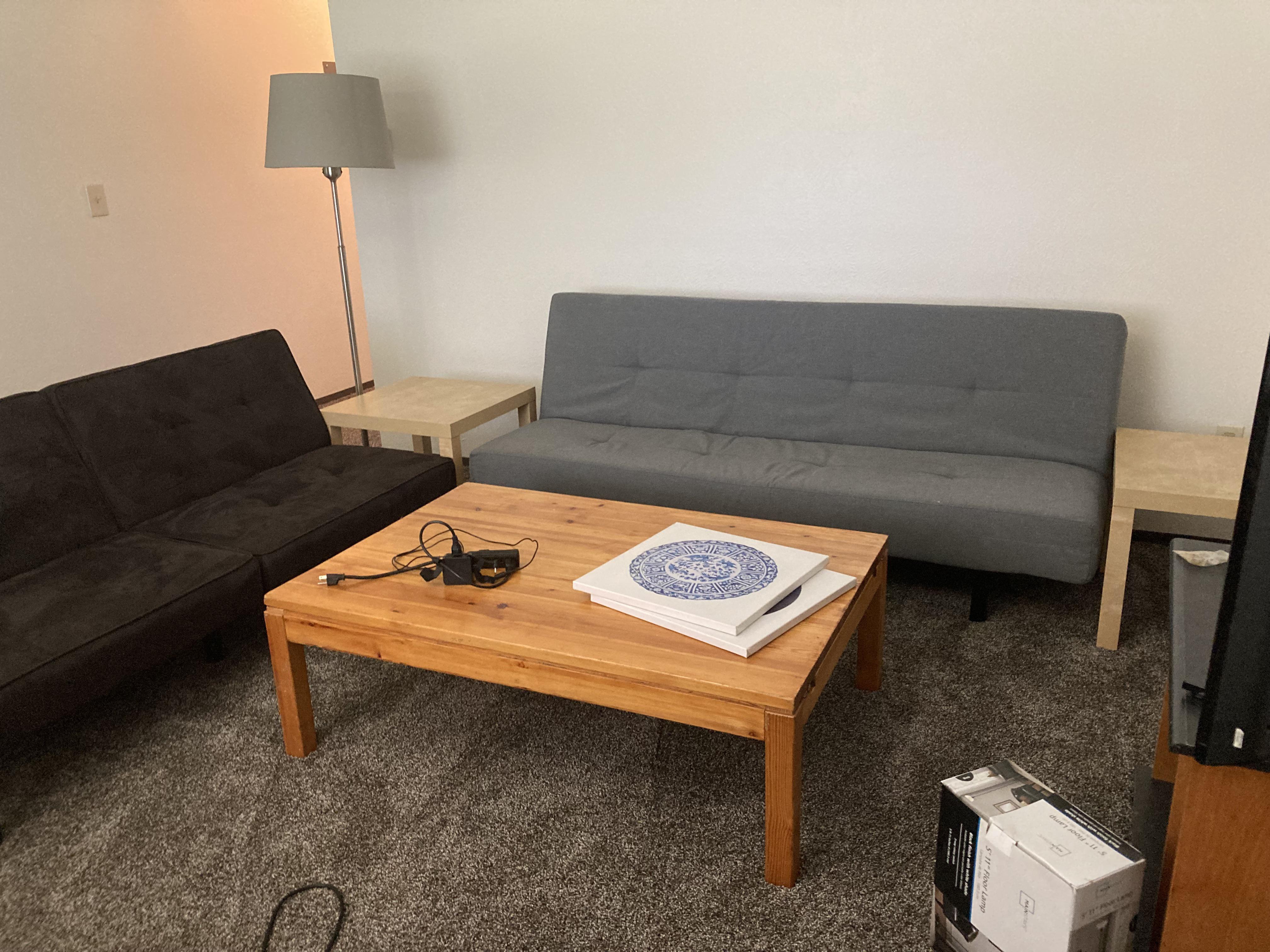 Poor man edition. New place, had no furniture. Total price of what you