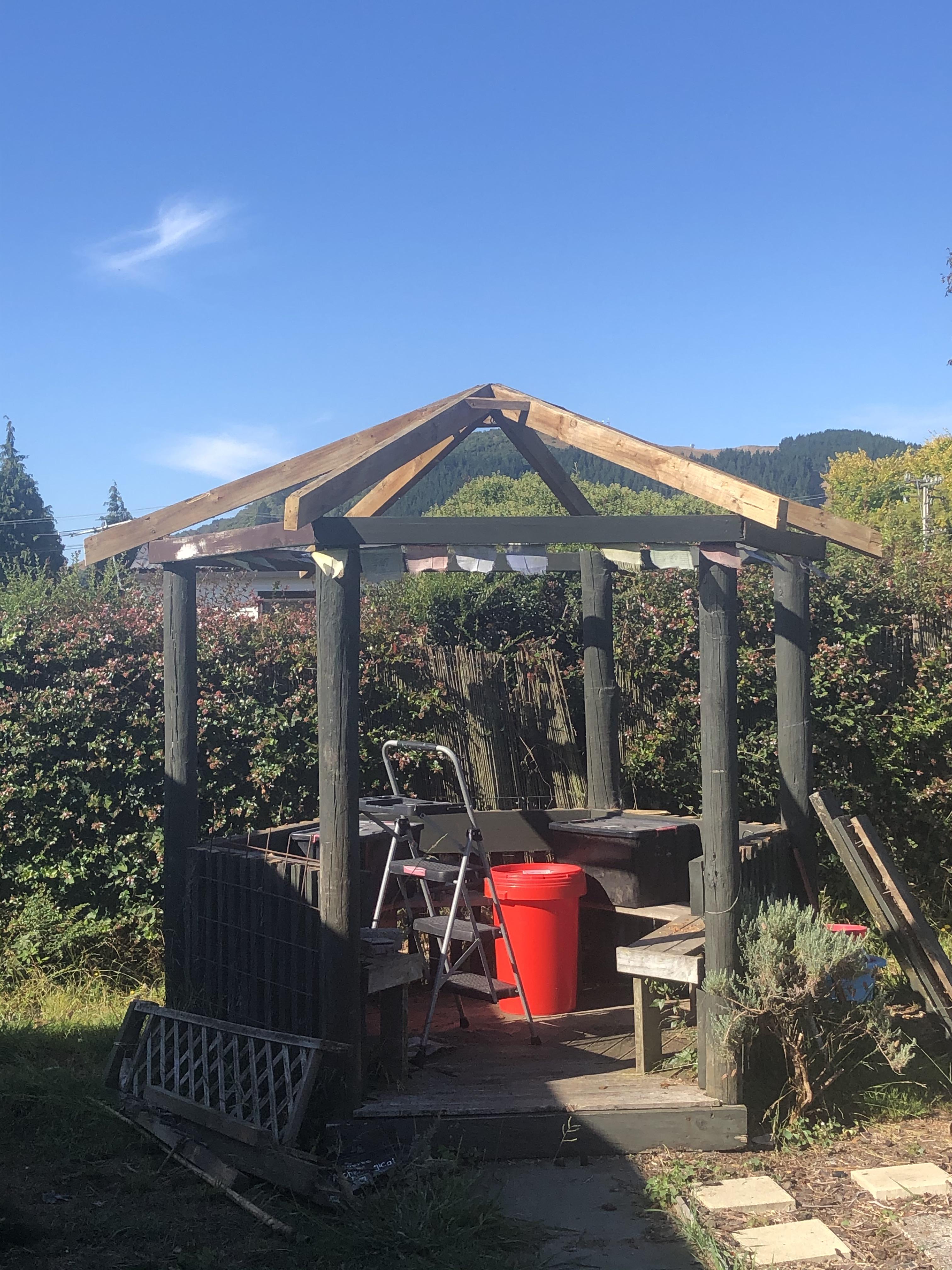 Best way to convert this into a greenhouse?? Wife was thinking