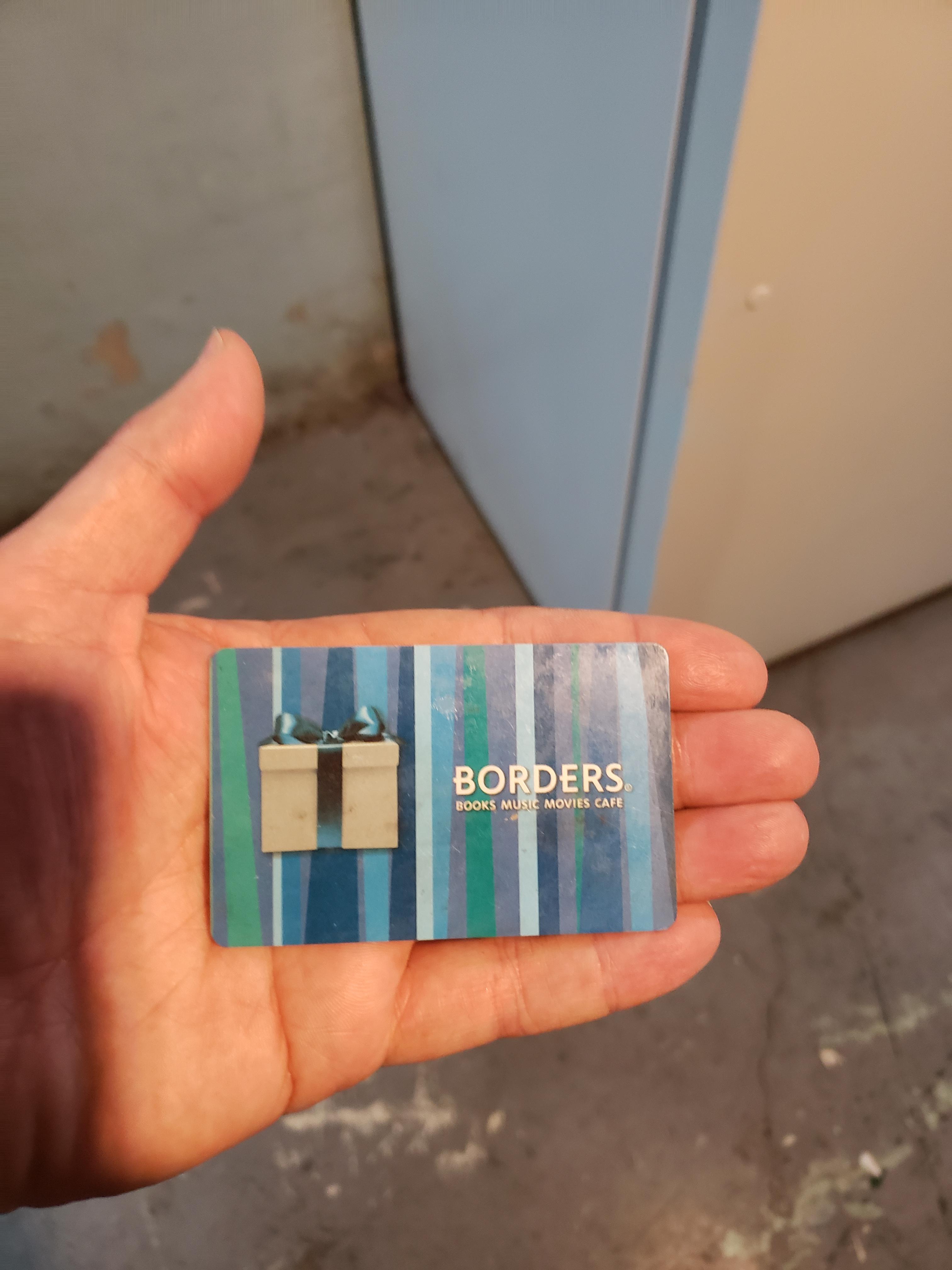 Borders Gift Cards r/nostalgia