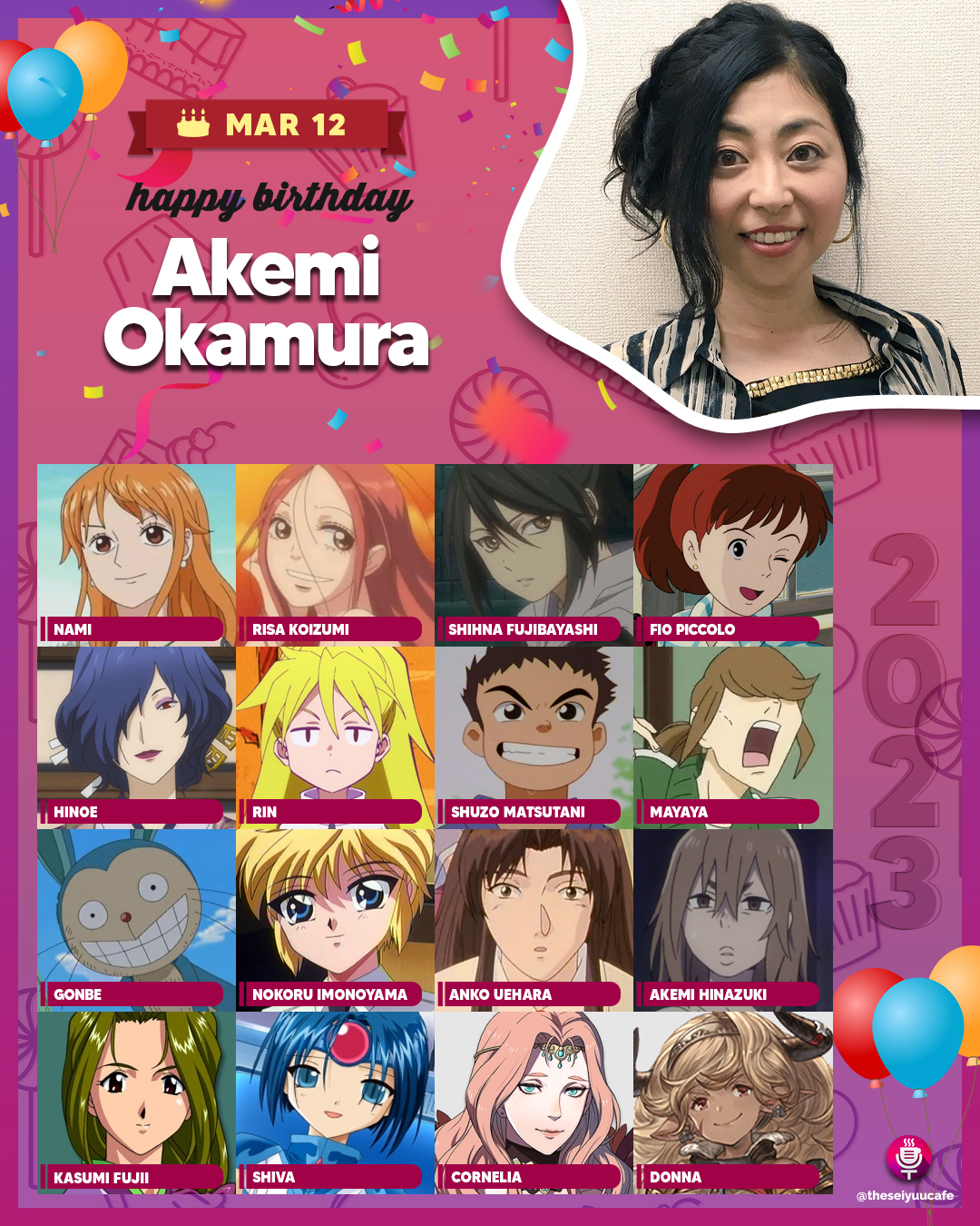 Happy 54th birthday to Akemi Okamura who voices as Nami! r/OnePiece
