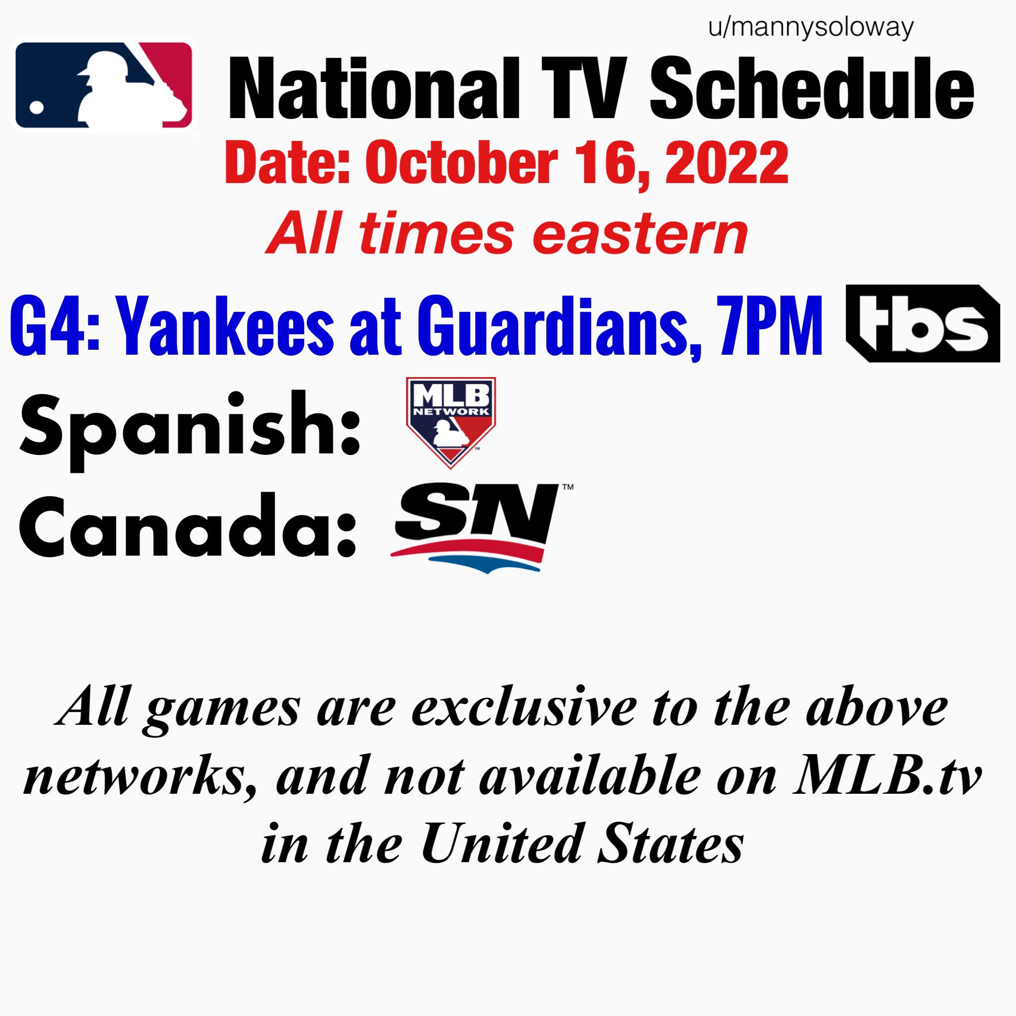 Your tv schedule for Sunday. The Guardians advance today with a win