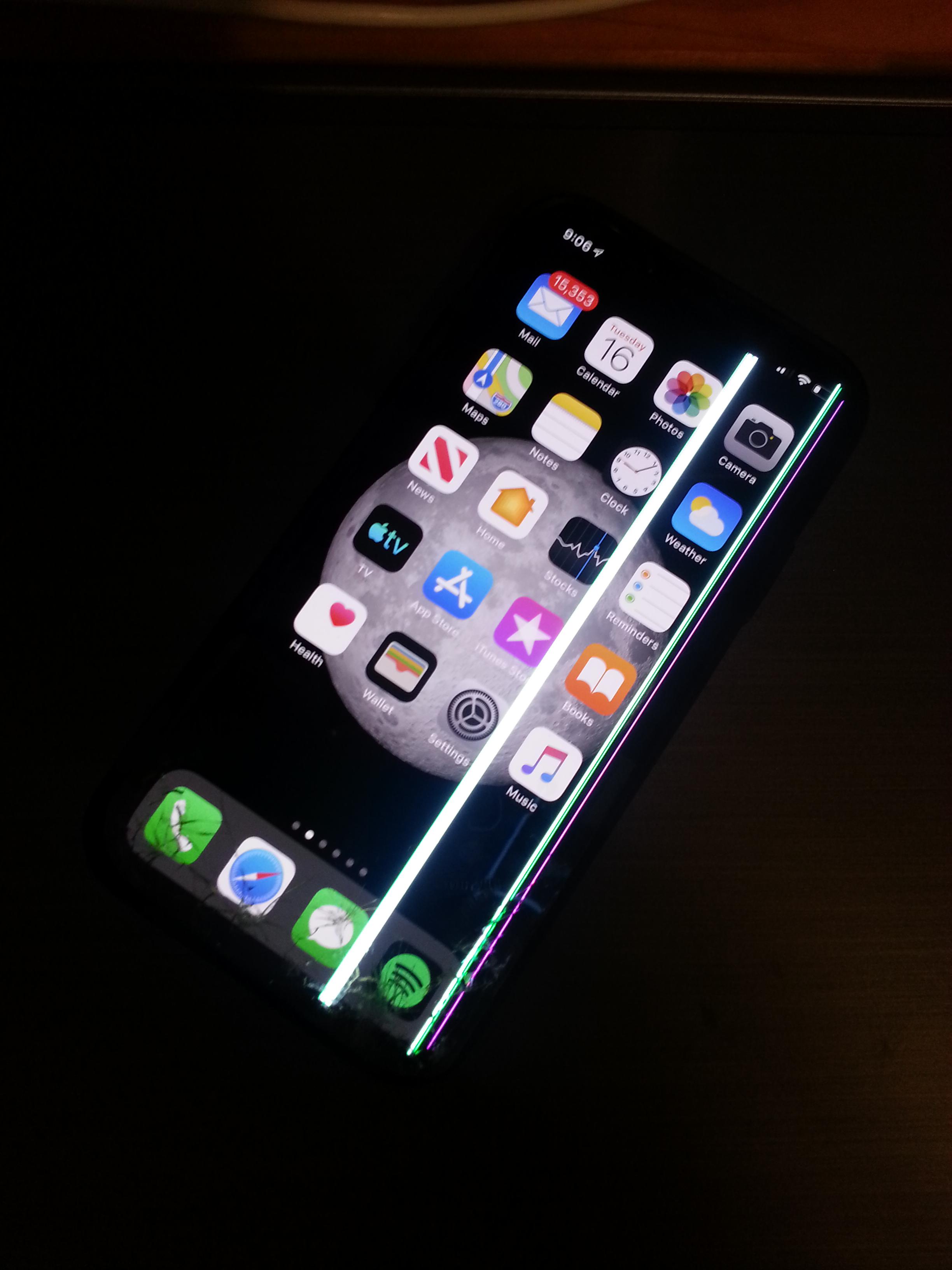 This happened to my iPhone X on my way to work today. I wonder, at this