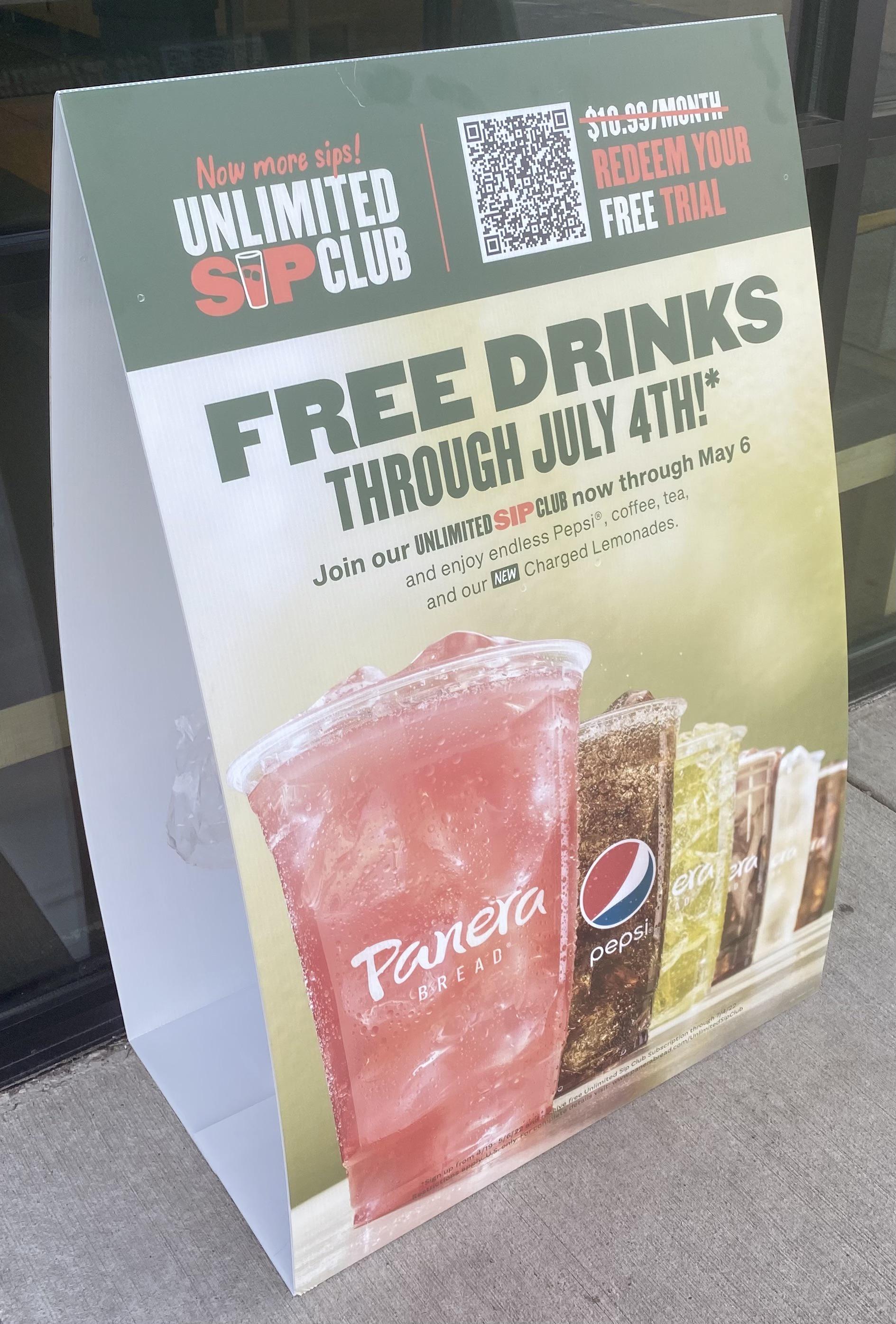 Free drinks at Panera Bread through July! r/Freefood