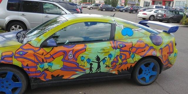 This Rick and Morty car [xpost from r/rickandmorty] Shitty_Car_Mods