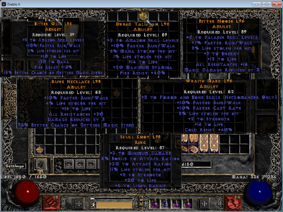 Latest crafting round of Blood Ammys and Rings, here are my favorites