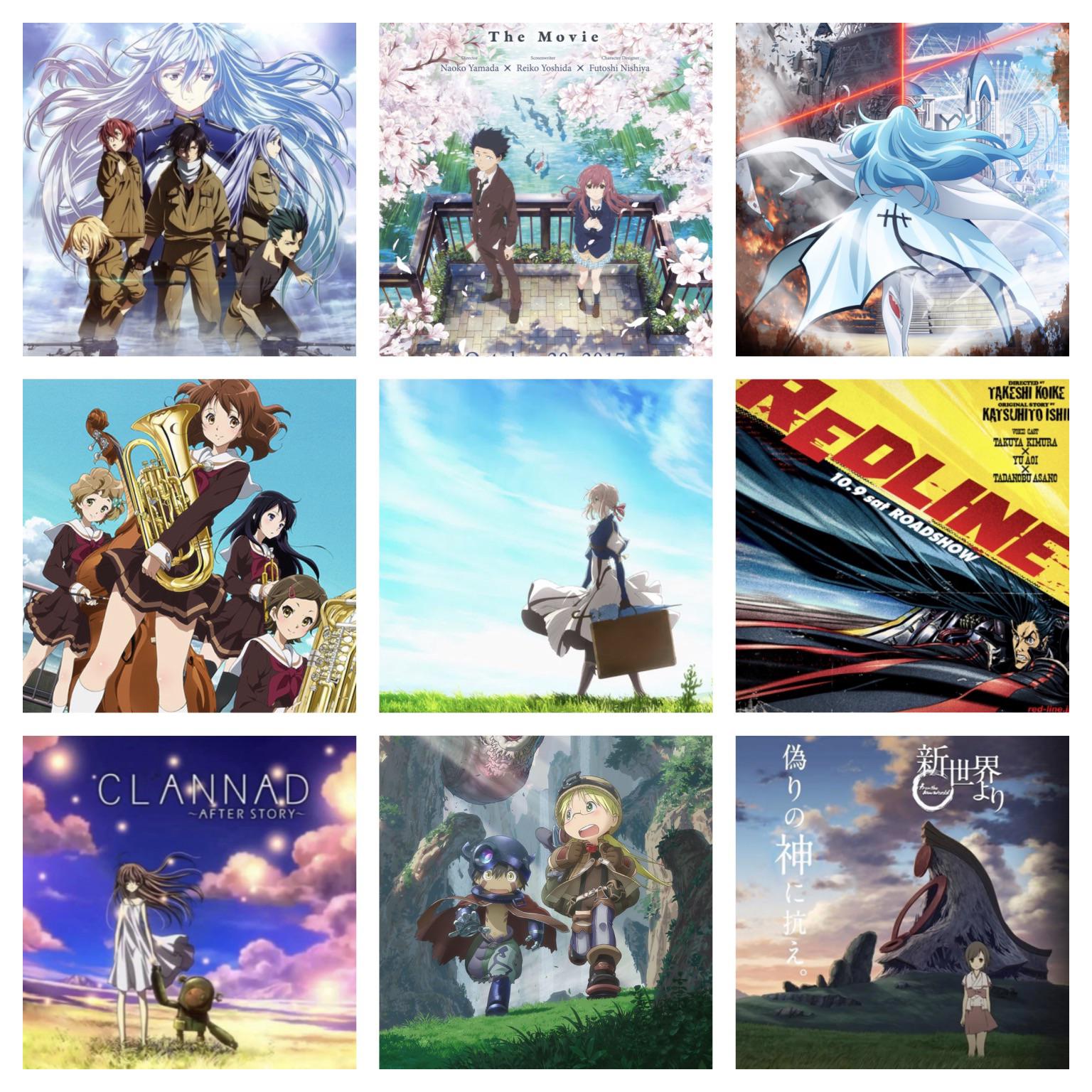 3x3 of my favorite anime soundtracks! Thoughts? r/MyAnimeList