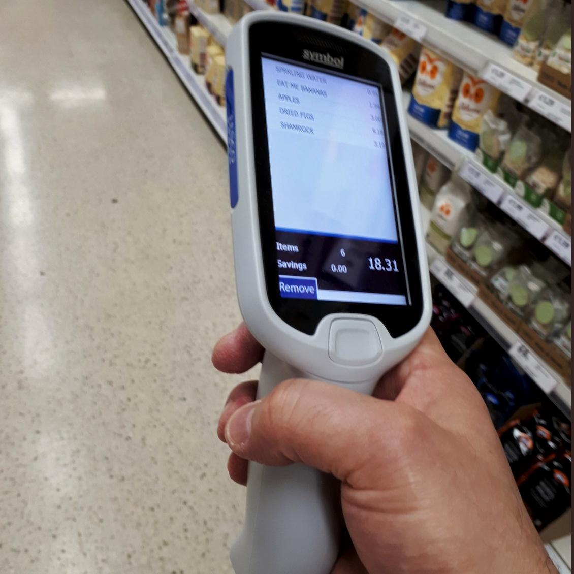 Today for first time in Tesco I use a scanner to buy groceries r/ireland