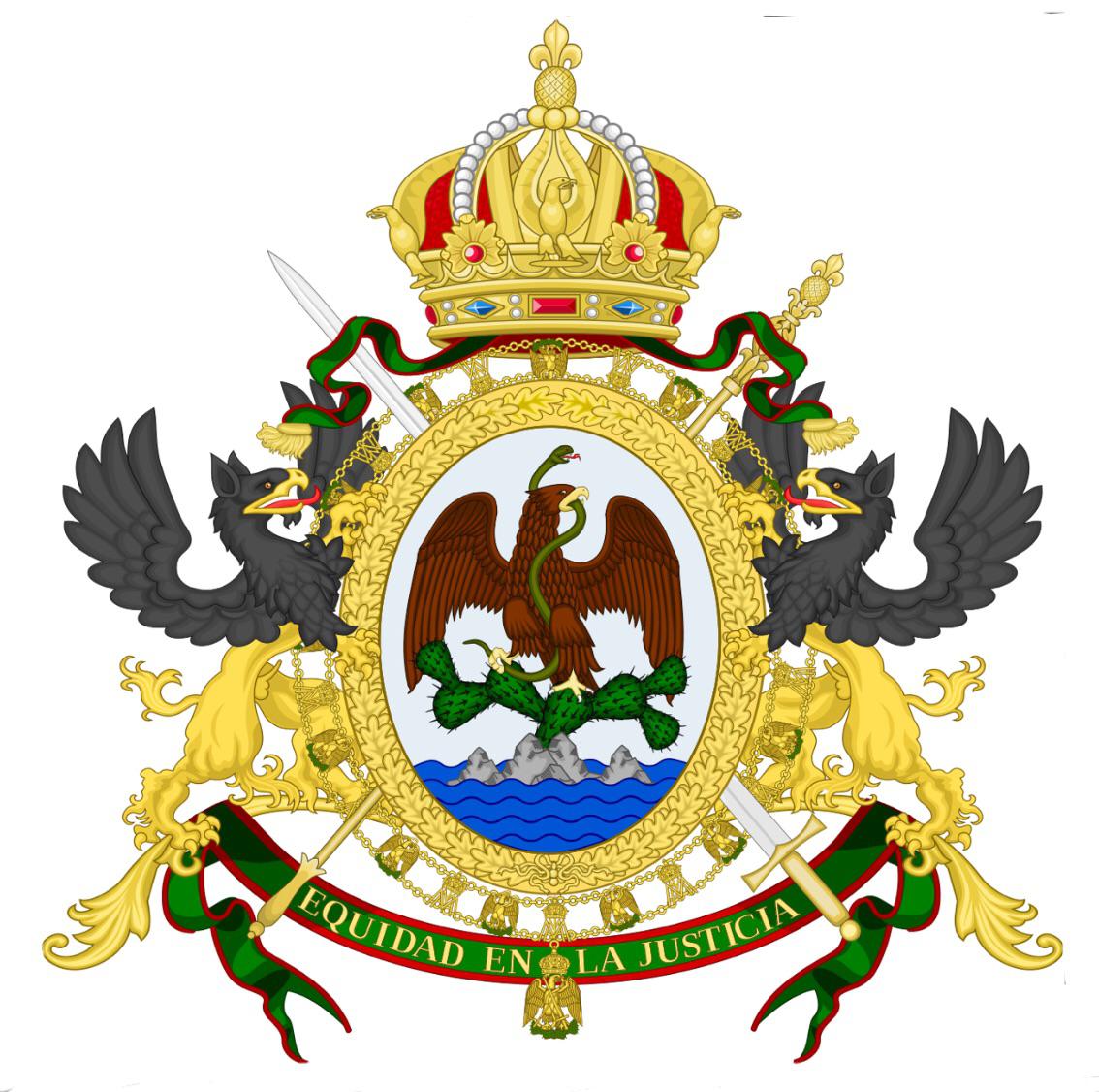 Coat of Arms of the Second Mexican Empire. r/heraldry