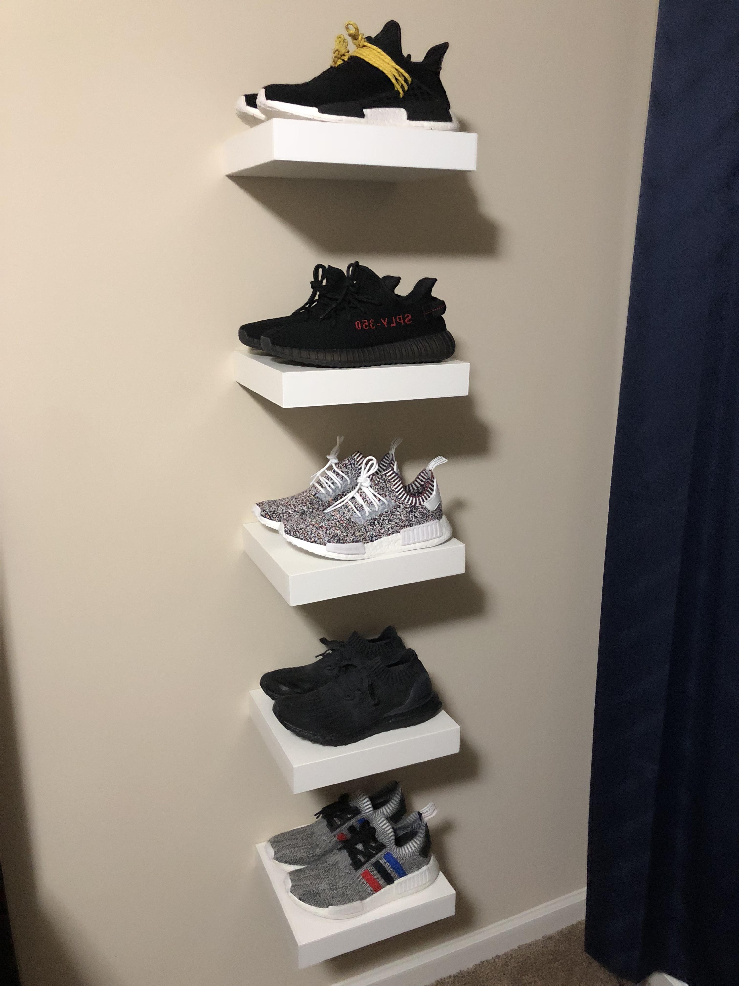 Wanted to share my new shelves/favorite kicks with you guys! r/Sneakers