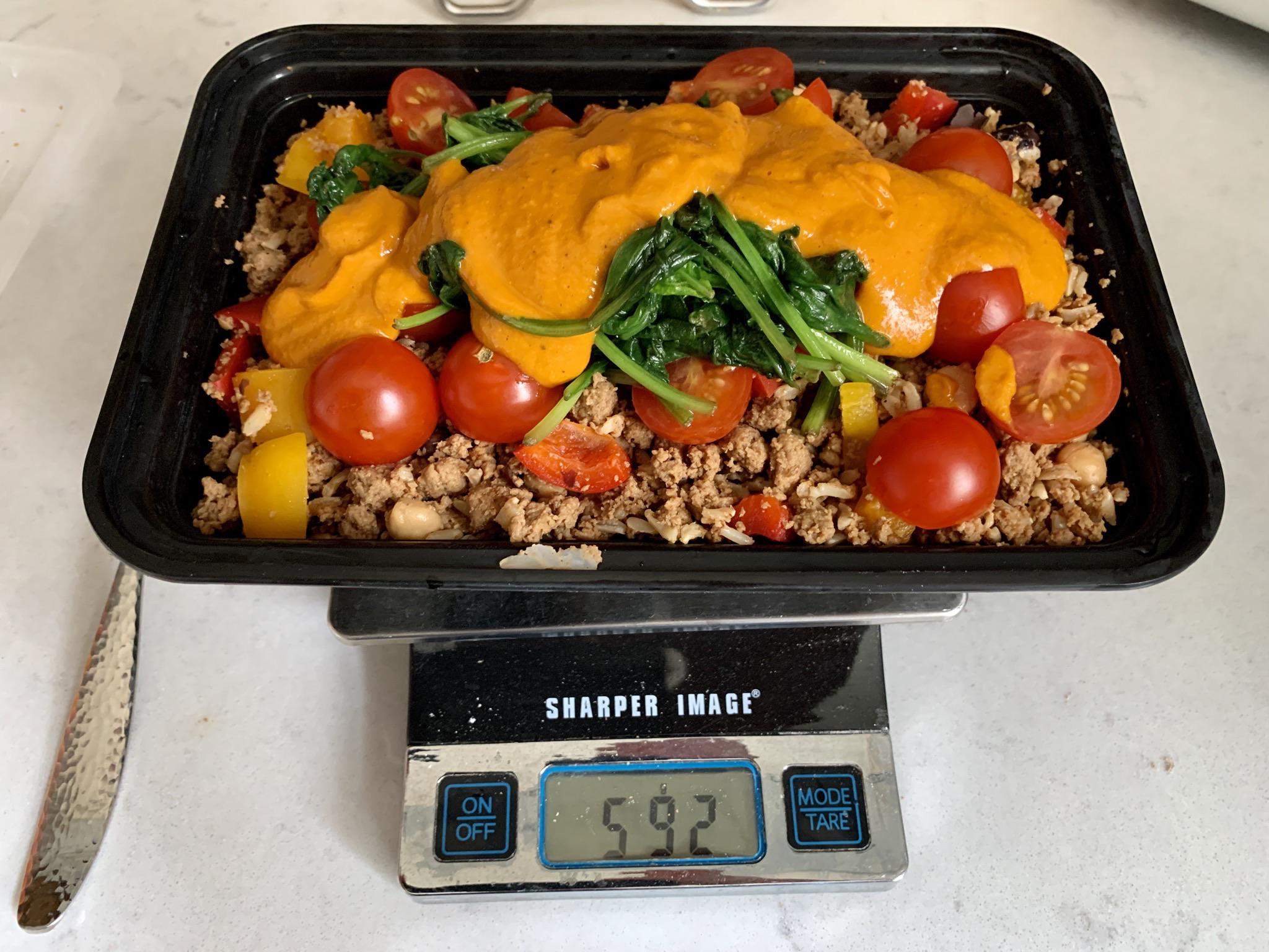 Trying to go veg this week 1lb of vegan goodness Volumeeating