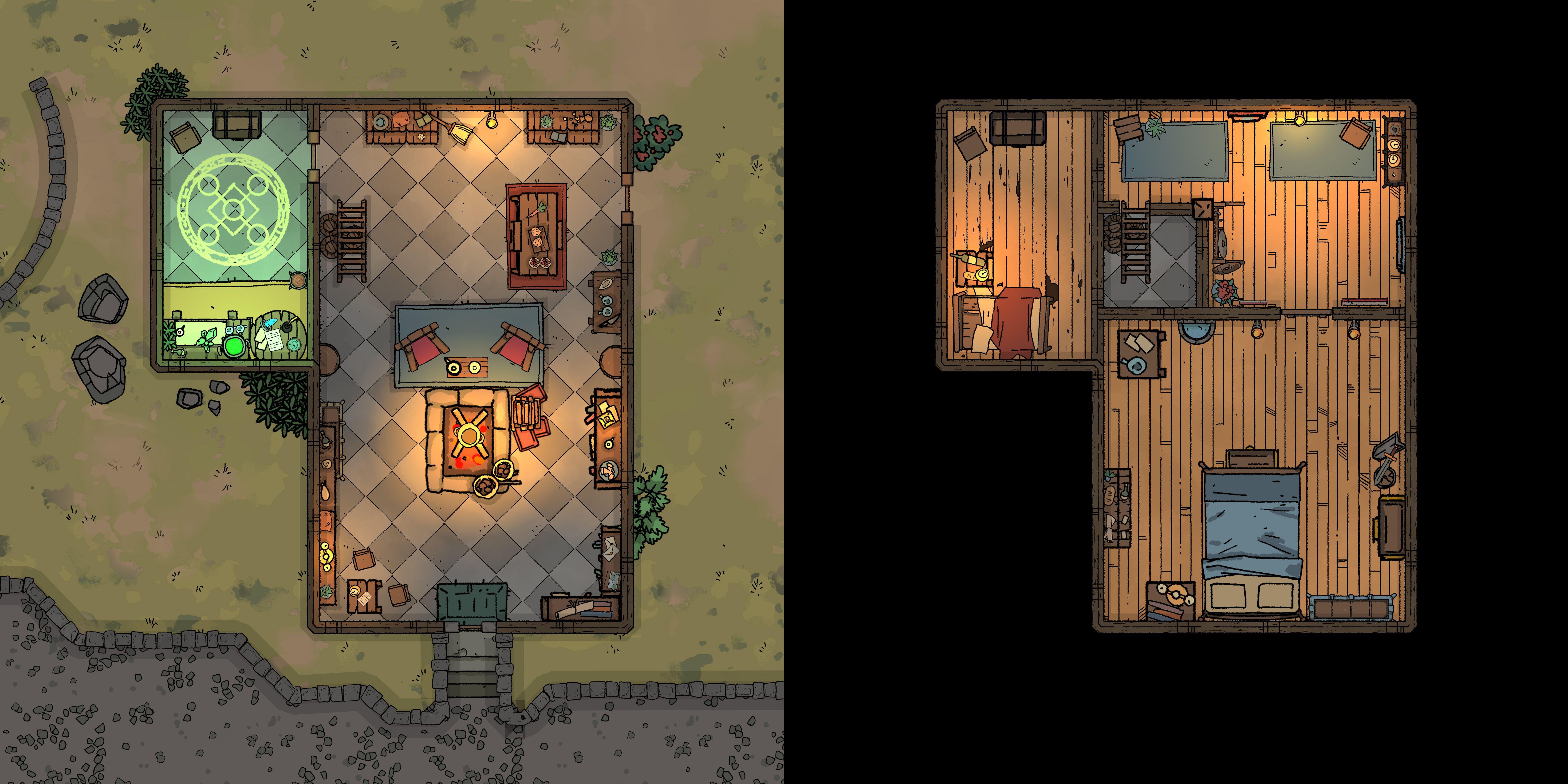 Breezehome Skyrim (15x15) r/battlemaps