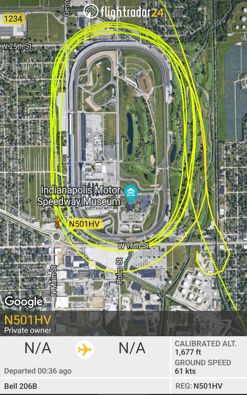 Gentlemen, start your engines! (Indy 500) : r/flightradar24