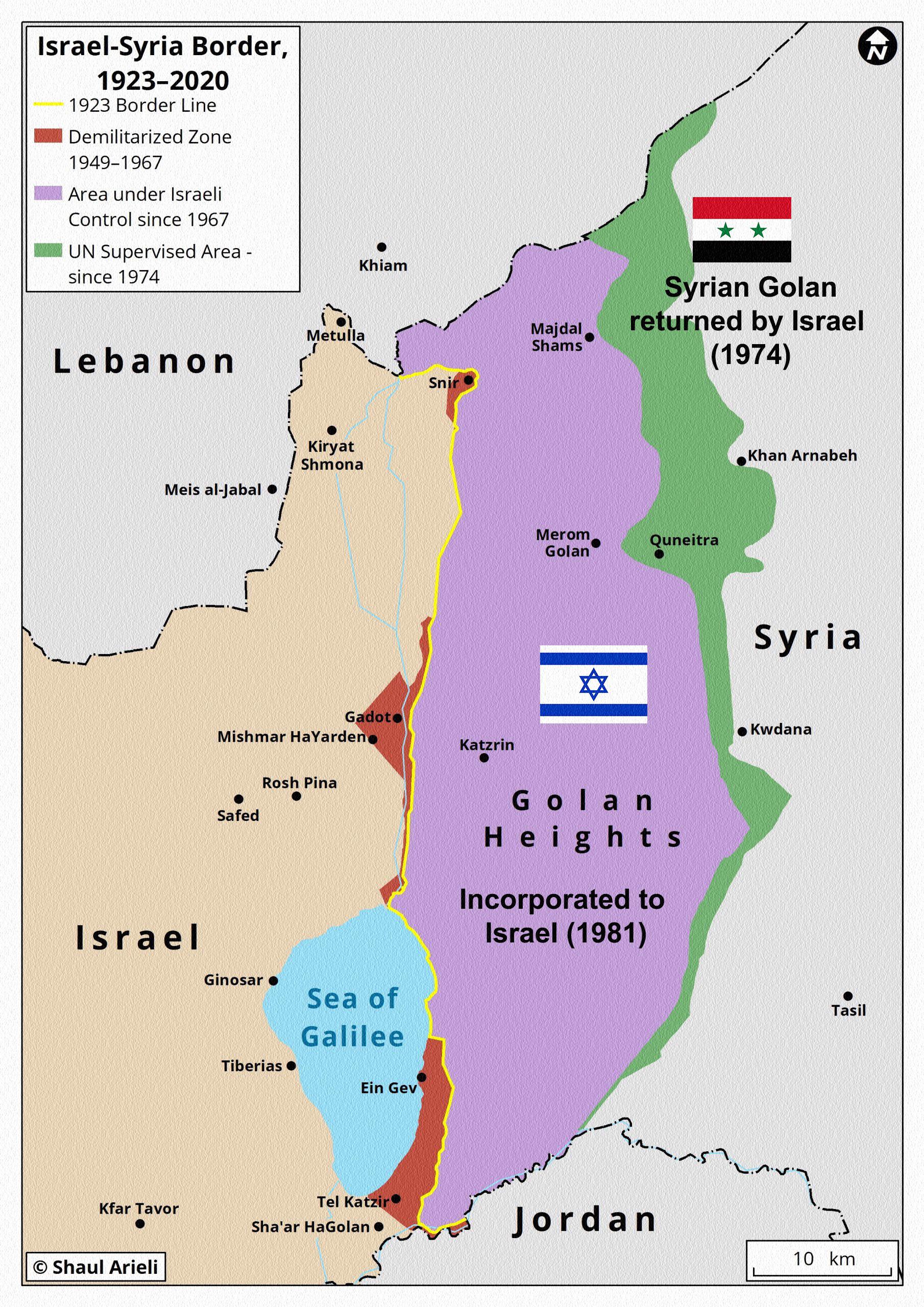 Golan Heights territorial changes 19671981 r/MapPorn