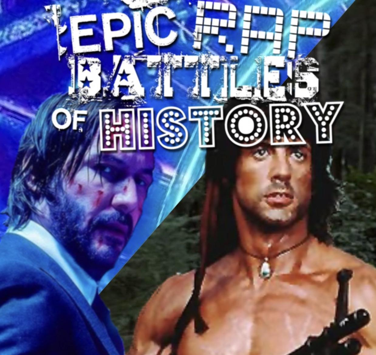 Here’s my fanmade thumbnail for Rambo vs John Wick. I did this because